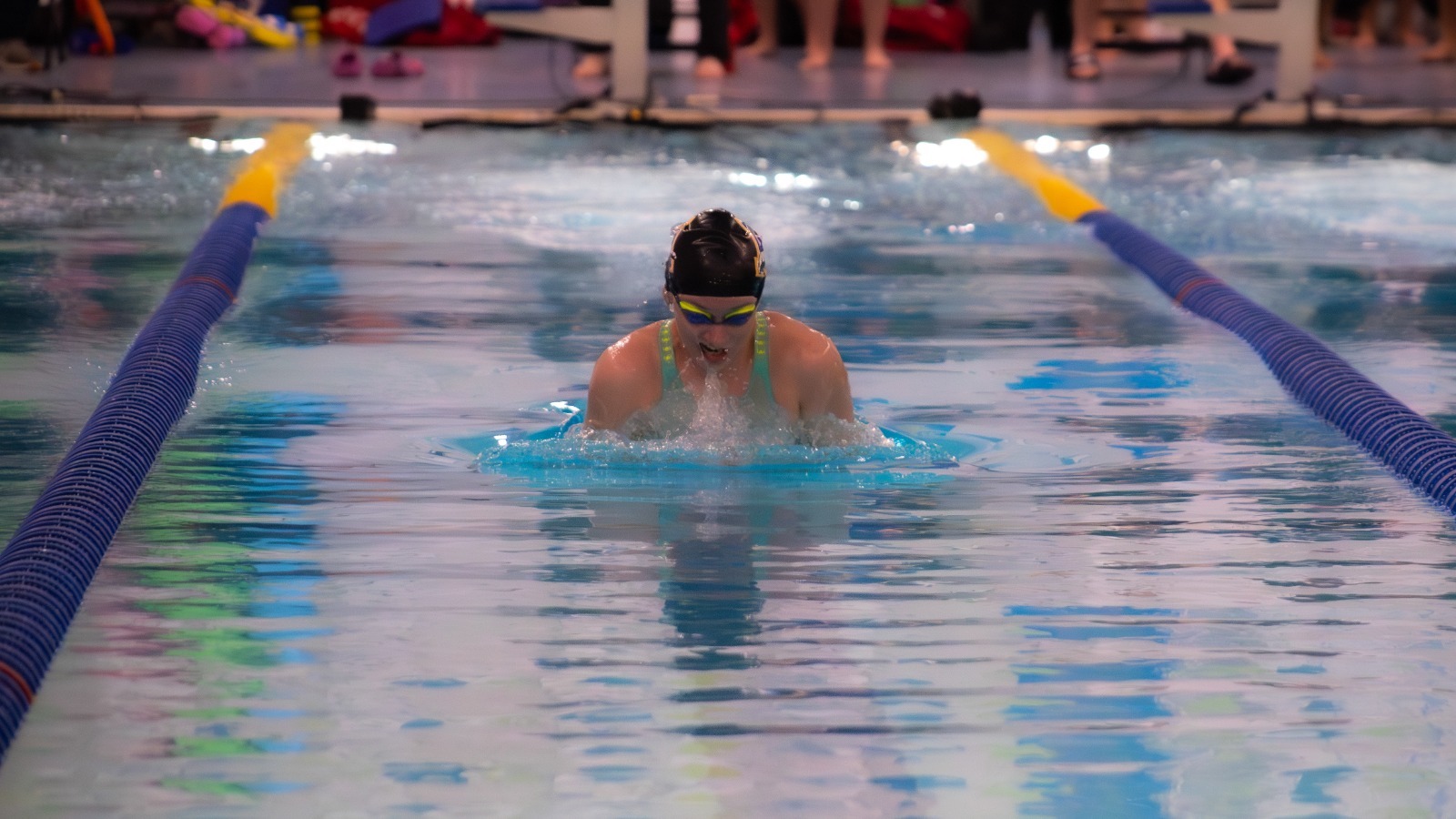 A Nanook swims in the breaststroke vs. Simon Fraser, 2024-25