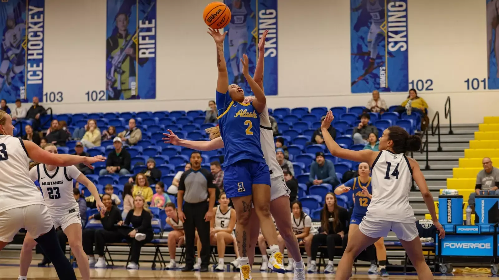 Tamai Mancuso with a shot attempt vs. The Master's in Nov. 2025