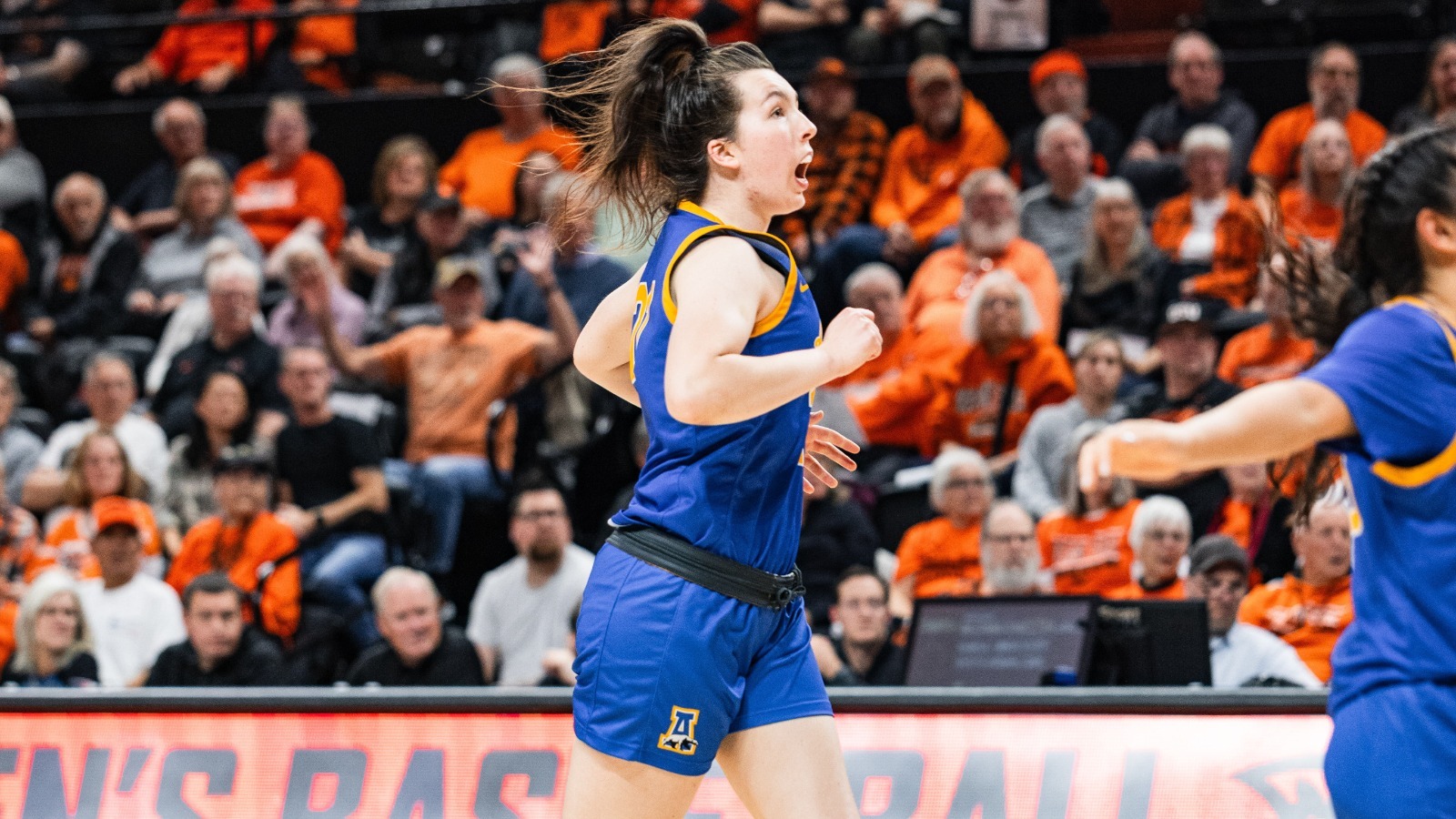 Marney Rees runs up the court at Oregon State, 2025-26