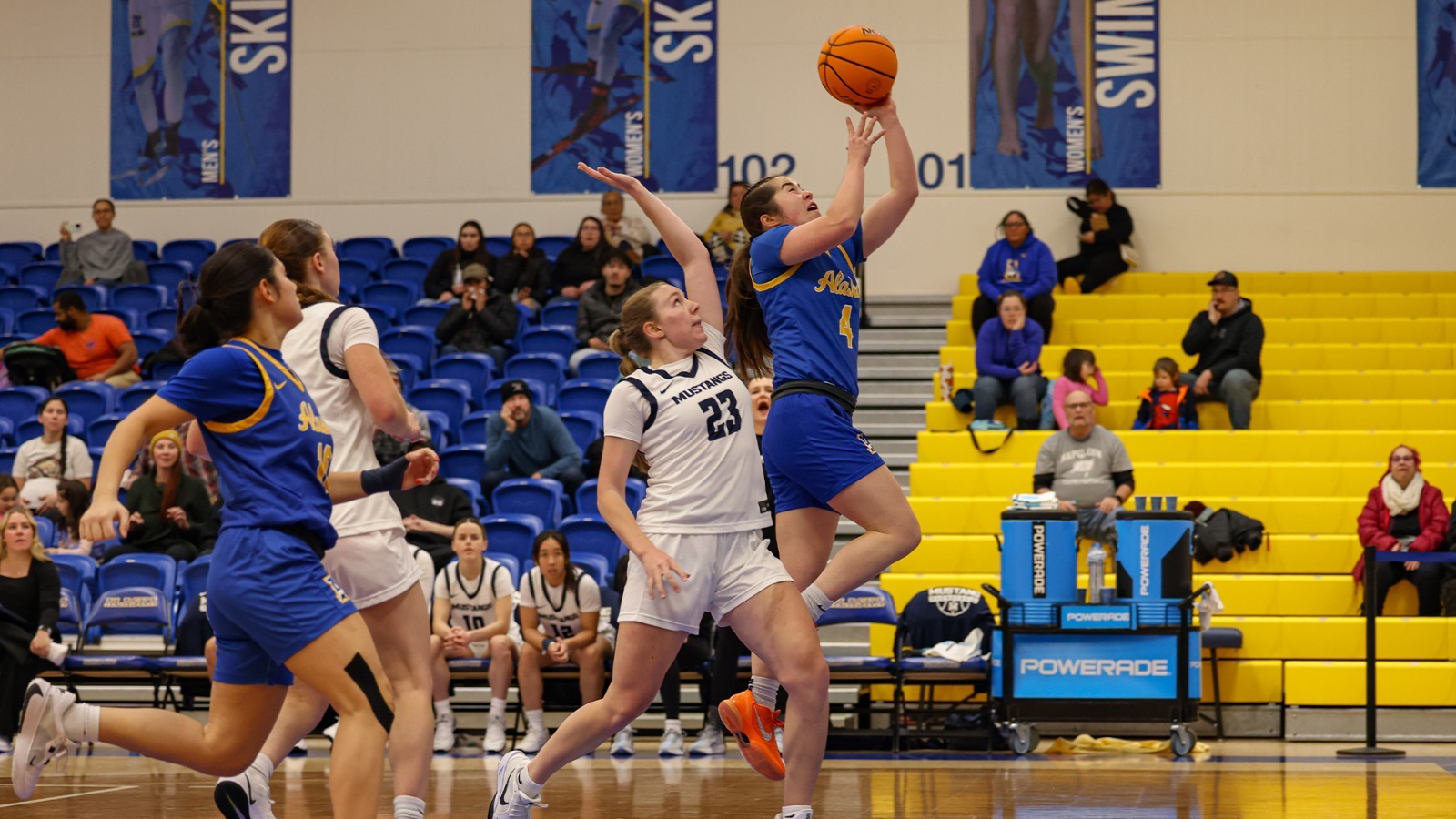 Emily Freeman goes up for a layup vs. The Master's, 2025-26