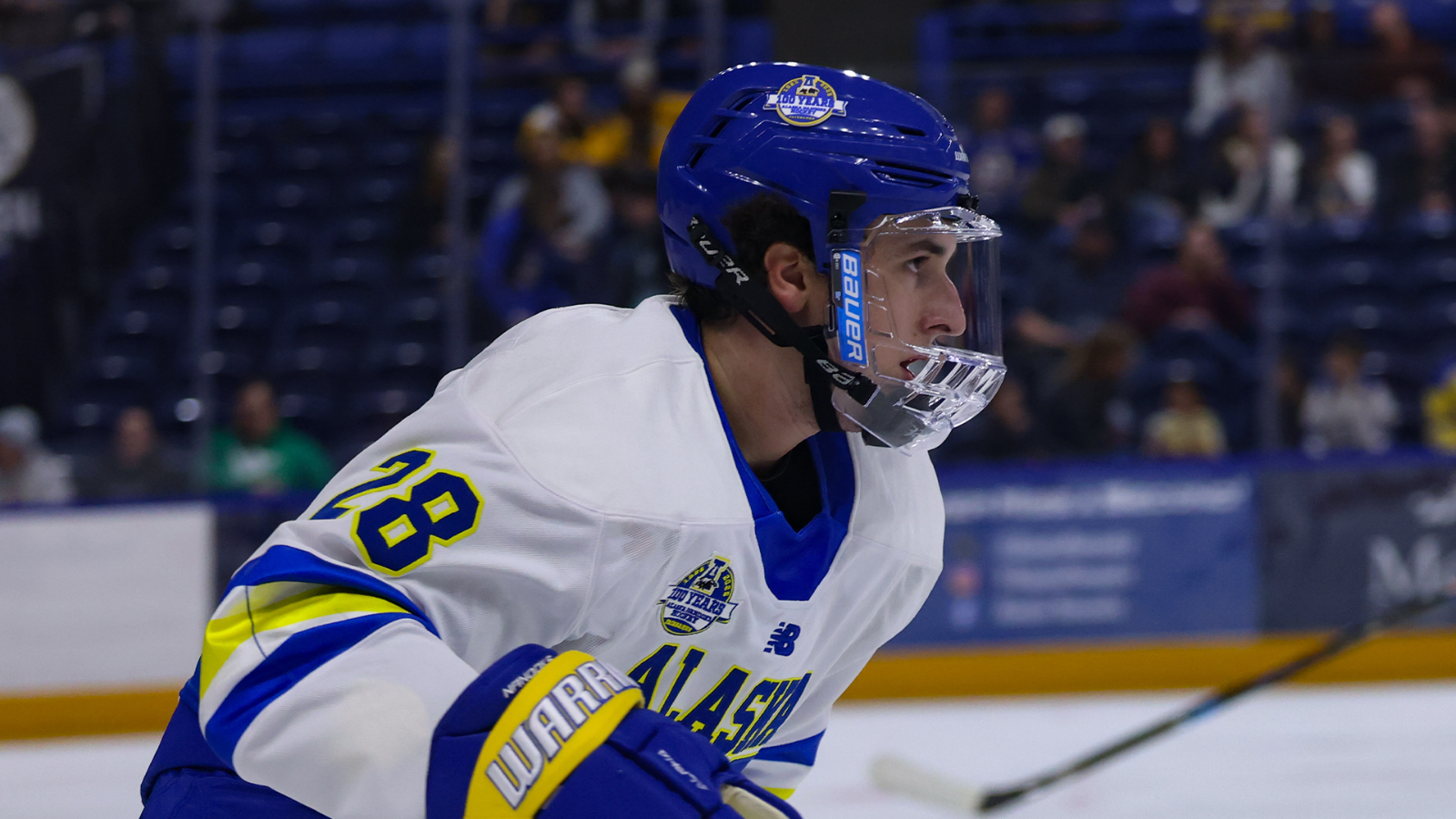 Michael Citara skating in Fairbanks against UNLV