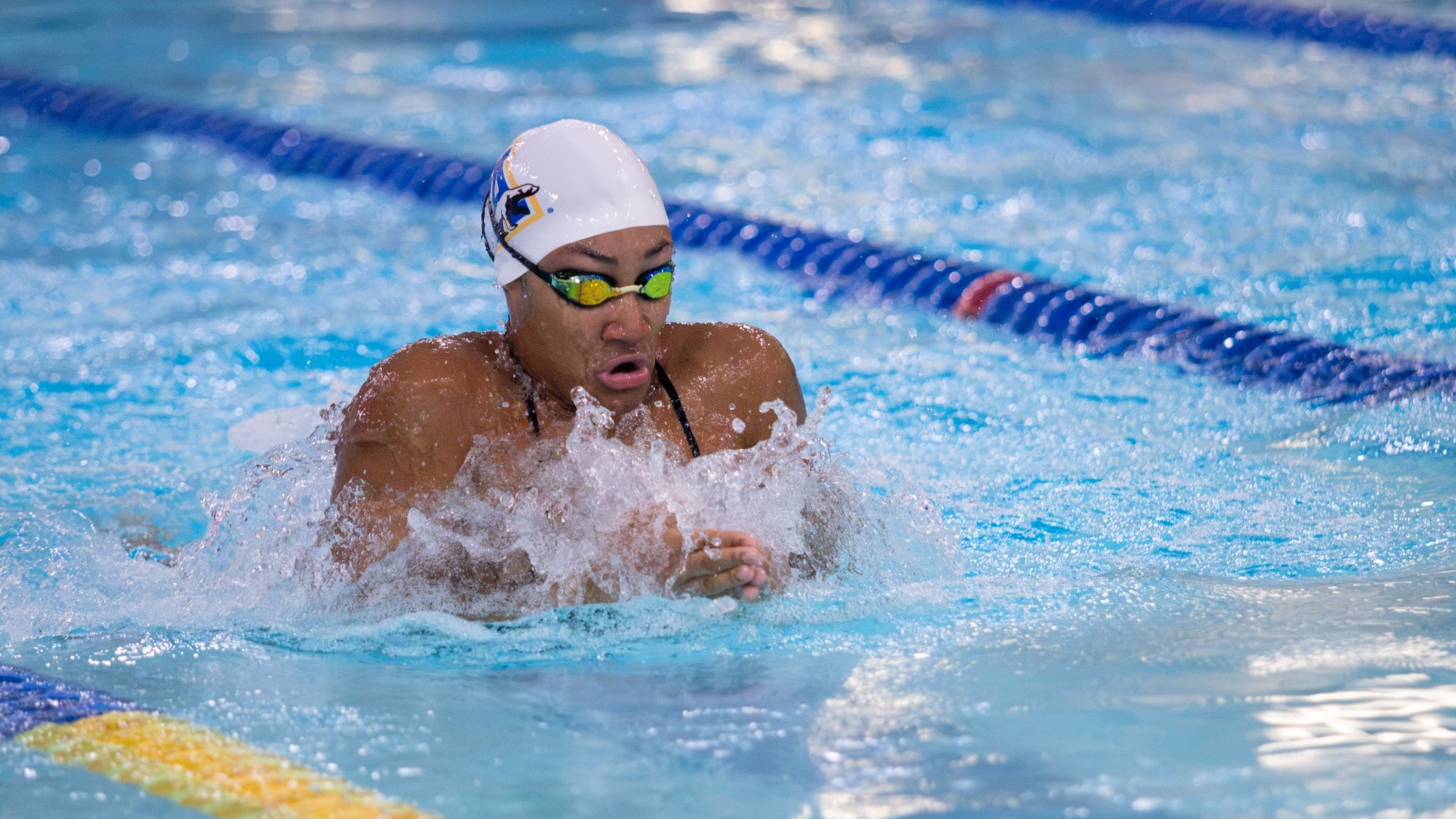 Sariah Rodgers swims at the 2026 Alumni Meet