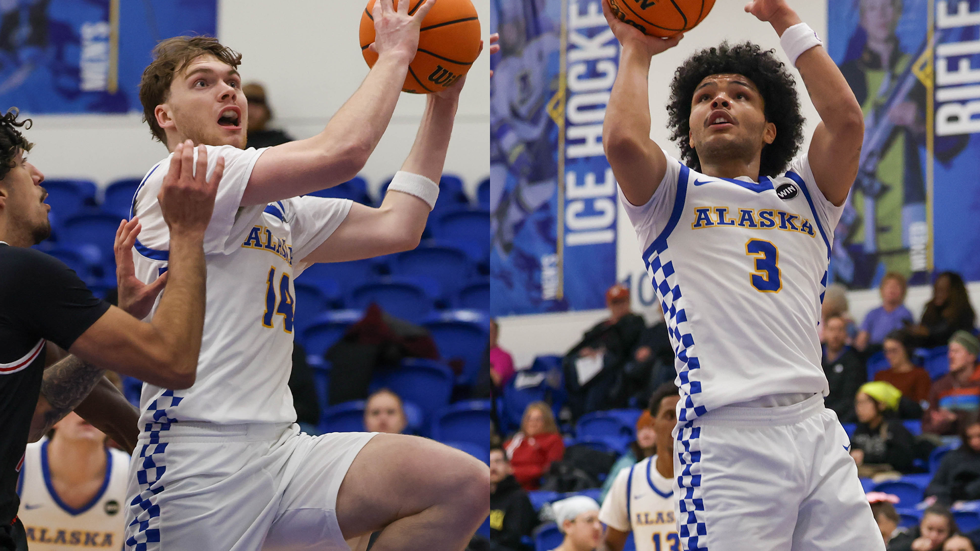 Davis Crilly and Tyriq Luke Preseason All-GNAC