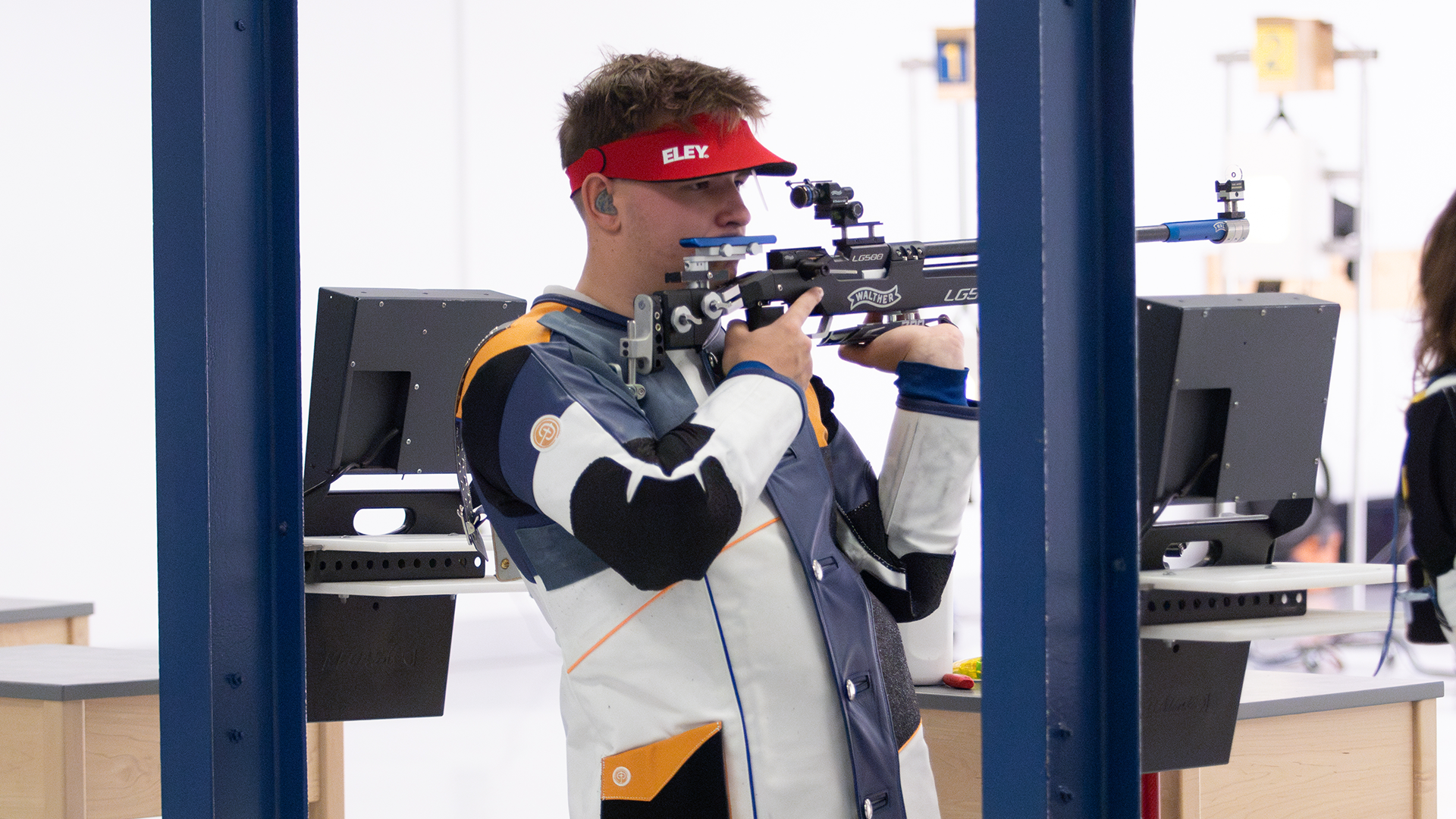 Matthew Stout shoots at home against Ohio State on Friday, Oct. 16, 2026