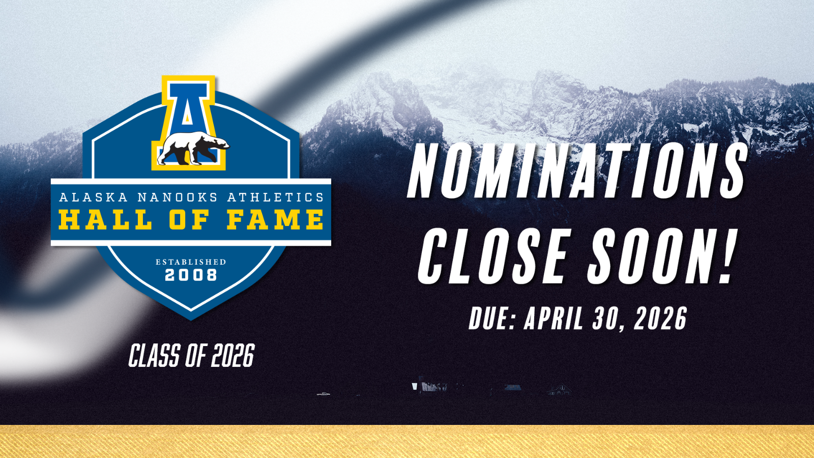 2026 One Month Out HOF