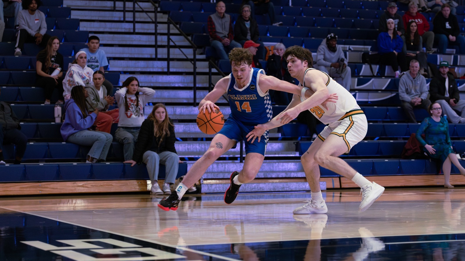 Davis Crilly vs. UAA in the 2026 GNAC Tournament semifinals
