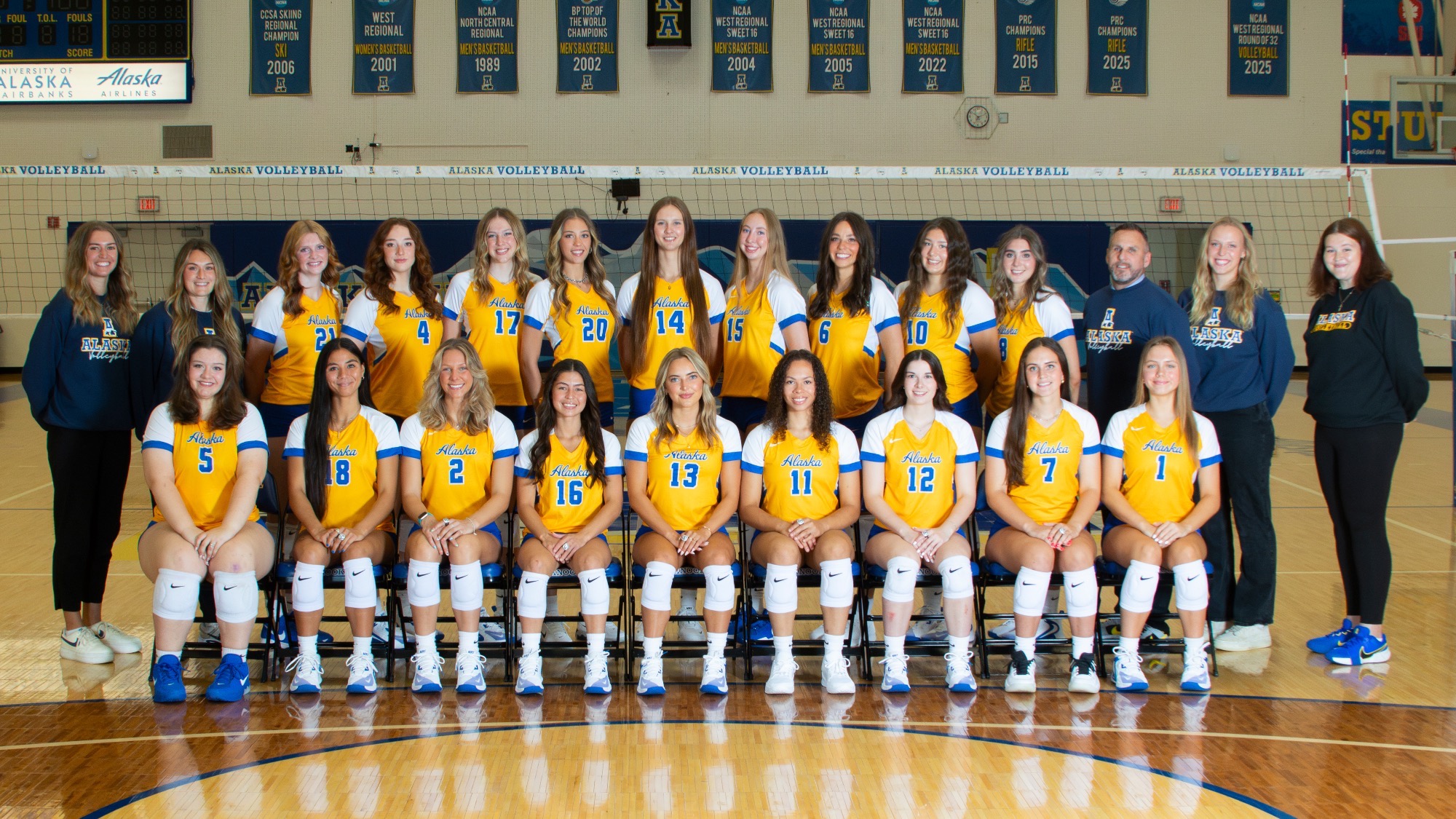 2026 Alaska Nanooks Volleyball Team Photo
