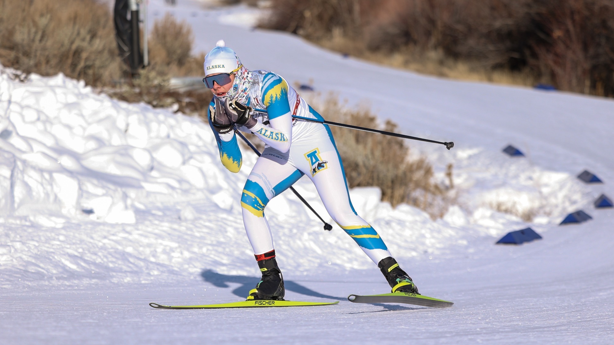 Piper Sears skiing at the Utah Invitational in 2026