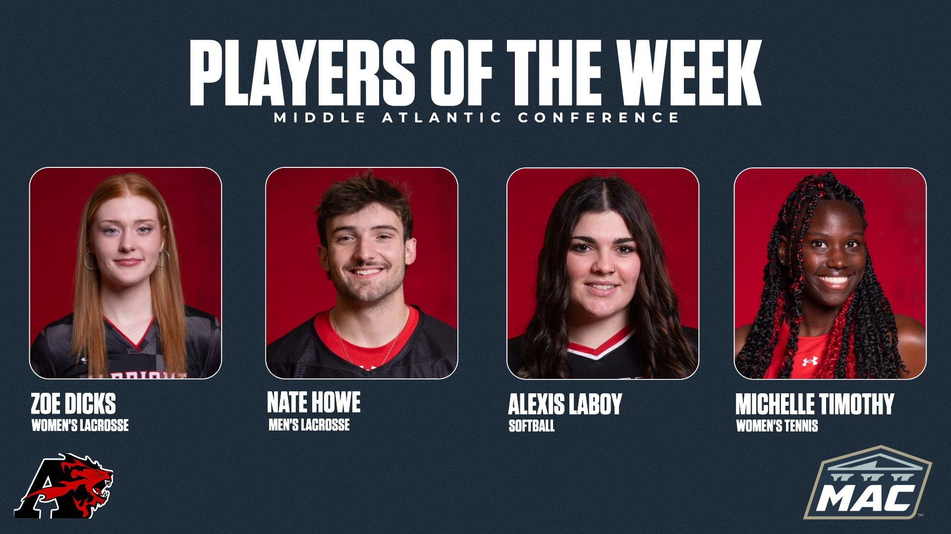 Dicks, Howe, Laboy, Timothy POW 3.17.26