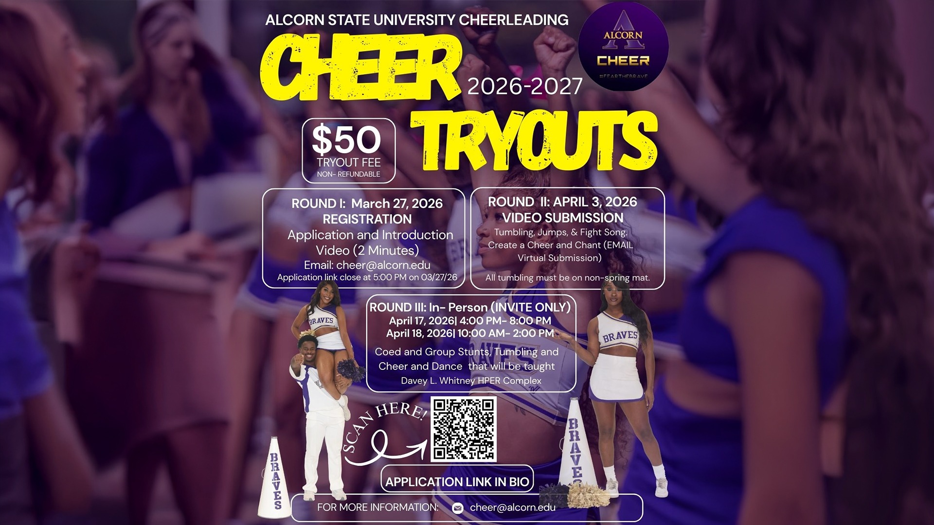 2026-27 Cheer Tryouts Poster