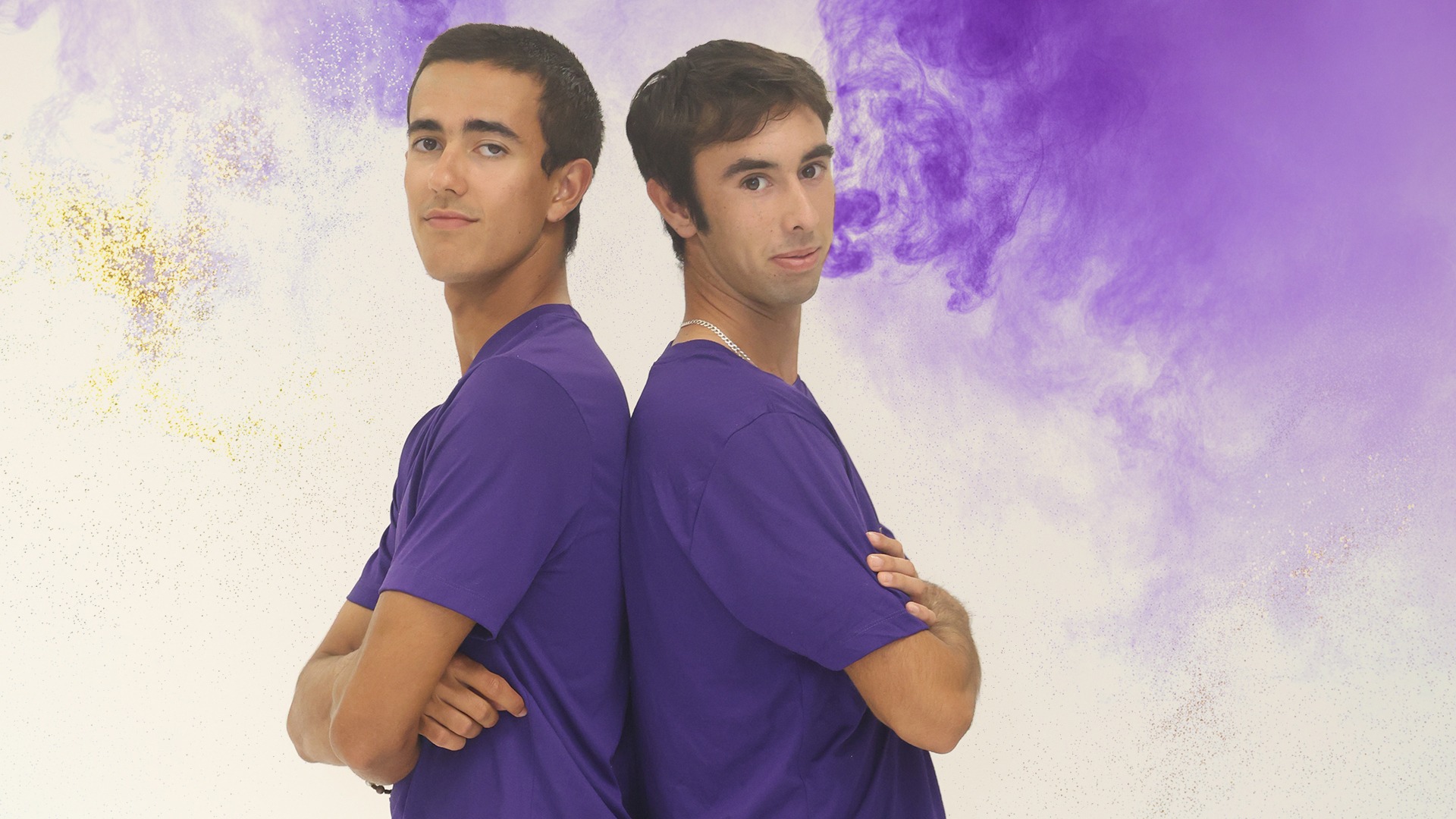 Men's Tennis Purple & Gold Haze Background