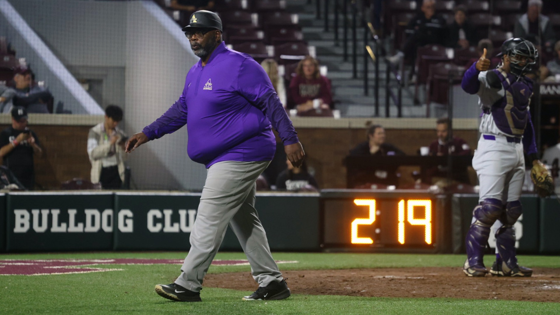 Carlton Hardy Walking Back to Dugout vs. Mississippi State 2026