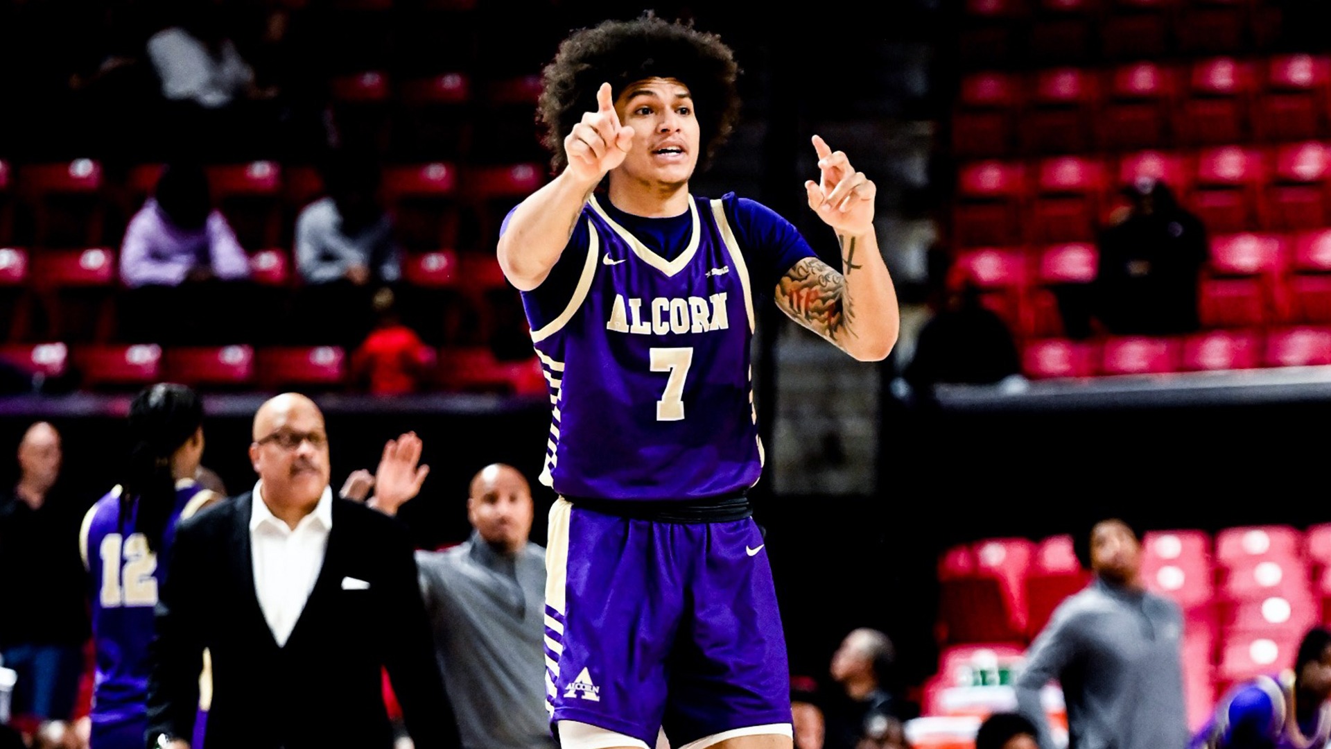 Nick Woodard Pointing at Maryland in 2025-26