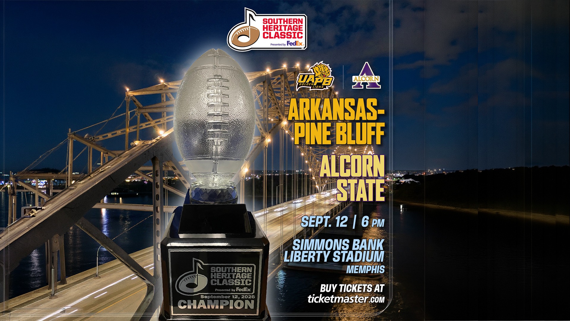 Southern Heritage Classic 2026 Ticket Graphic