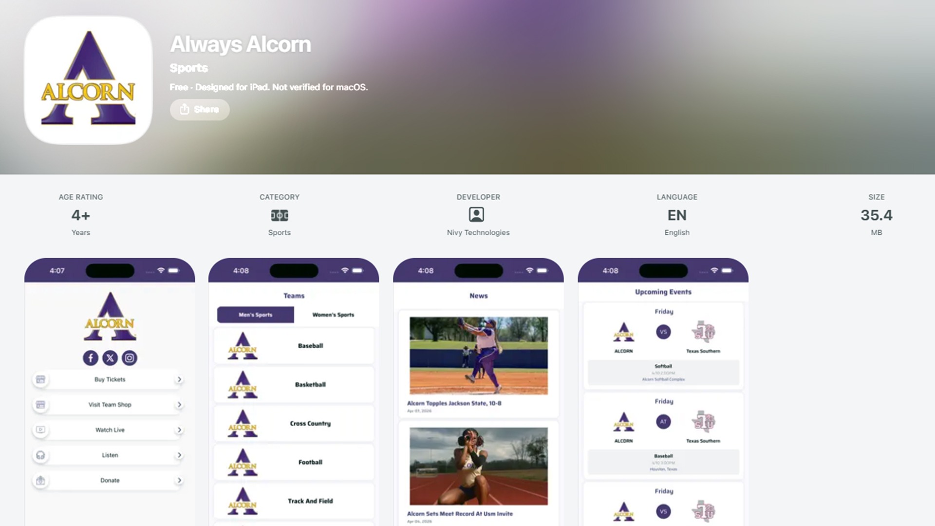 Always Alcorn App Screenshot 2026