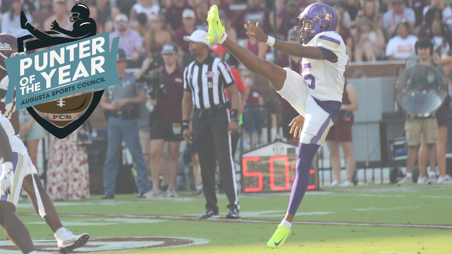 Demetrion Duvall Punter of Year Graphic
