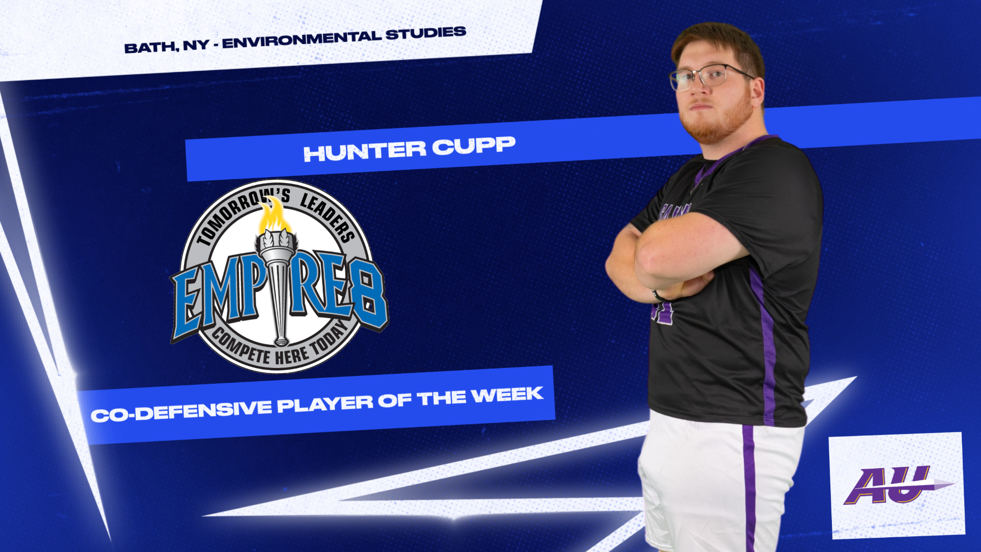 Empire 8 Co-Defensive Player of the Week for March 9 - Hunter Cupp