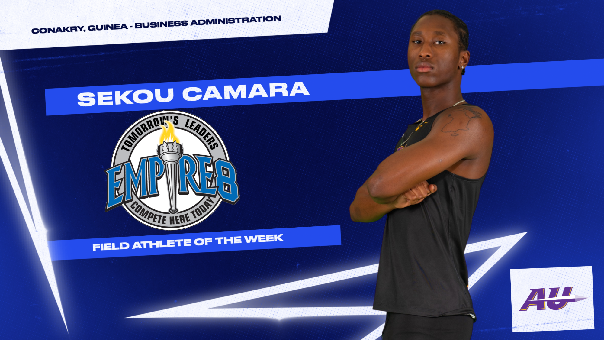 Empire 8 Men's Track & Field Field Athlete of the Week - Sekou Camara