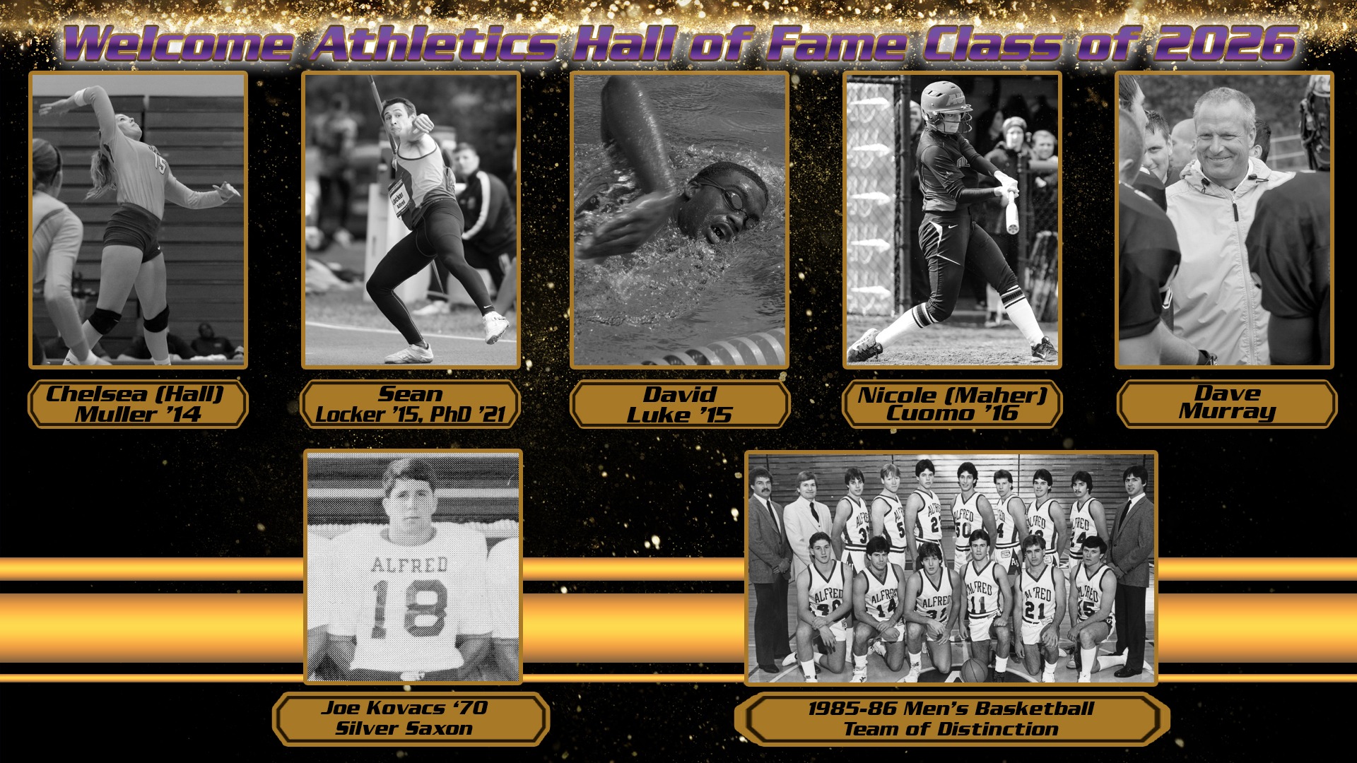 Alfred University Hall of Fame Class of 2026