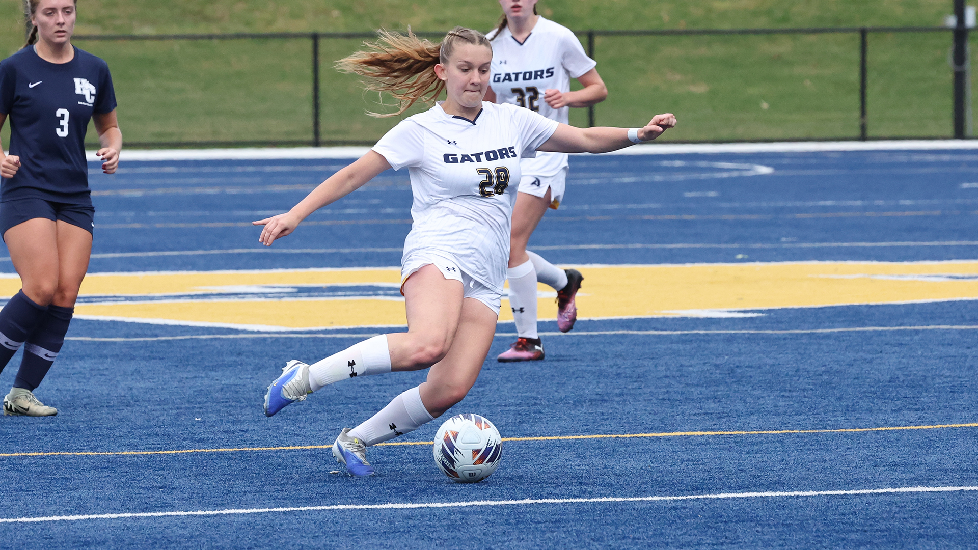 Allegheny College women’s soccer senior day vs. Hiram, Oct. 11, 2025. Photo by Ed Mailliard.