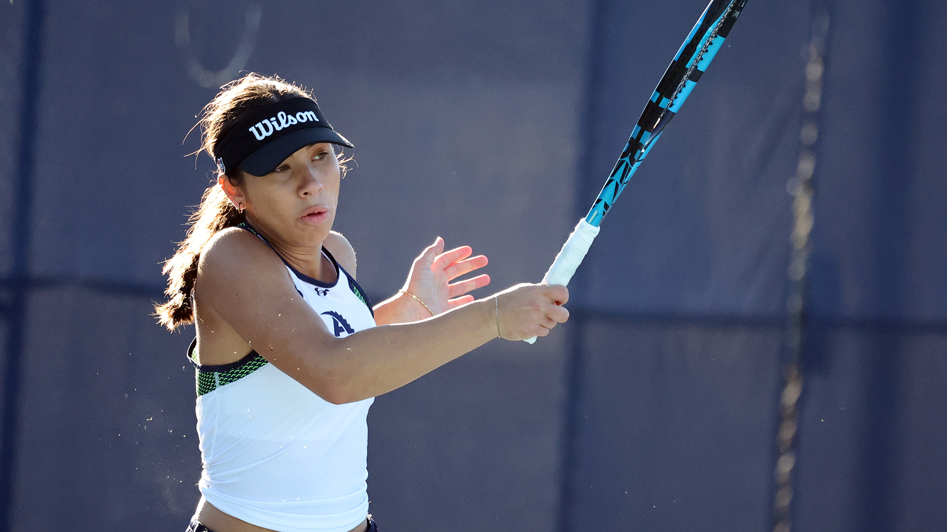 Allegheny College women’s tennis vs. W&J in PAC semifinals, Oct. 16, 2025. Photo by Ed Mailliard.