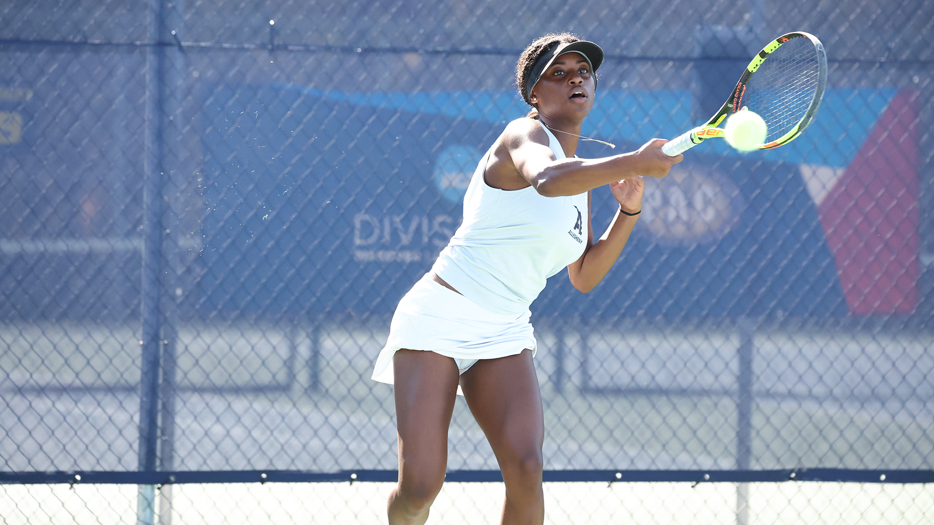Allegheny College women’s tennis team plays in championship game of Presidents Athletic Conference playoffs, Oct. 18, 2025. Photo by Ed Mailliard.