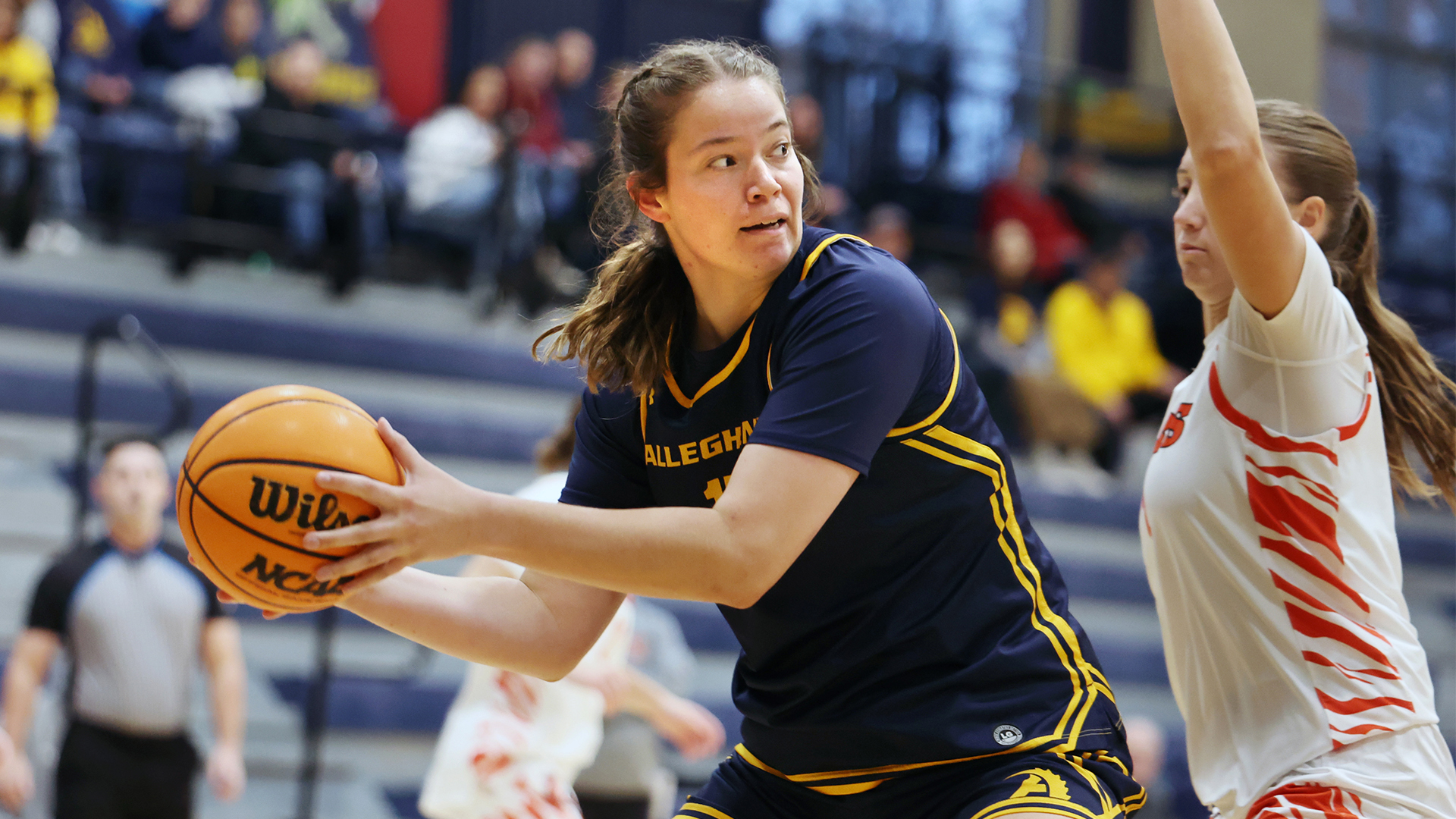 Allegheny College women’s basketball vs. RIT, Nov. 9, 2025. Photo by Ed Mailliard.