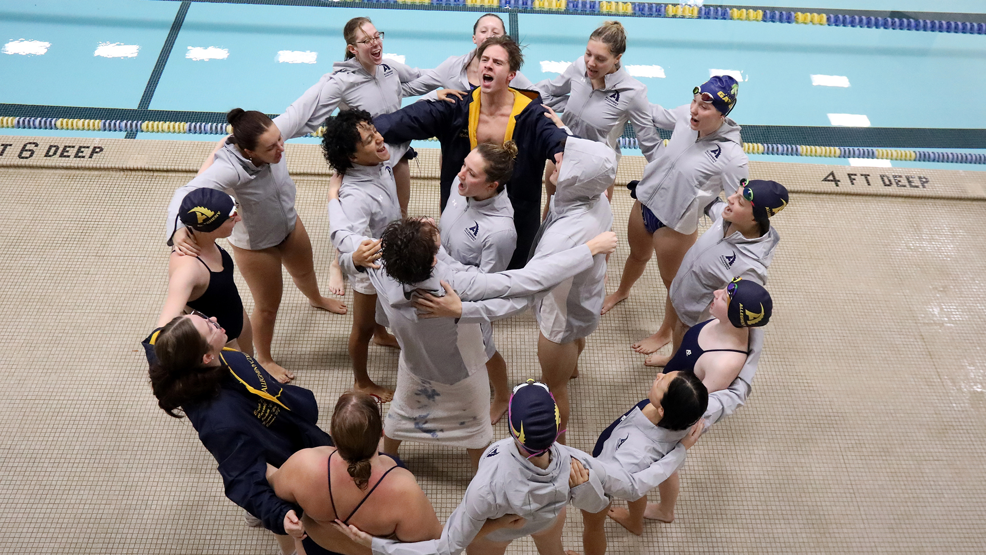 Allegheny College M/W swimming vs. Westminster, Nov. 1, 2025. Photo by Ed Mailliard.