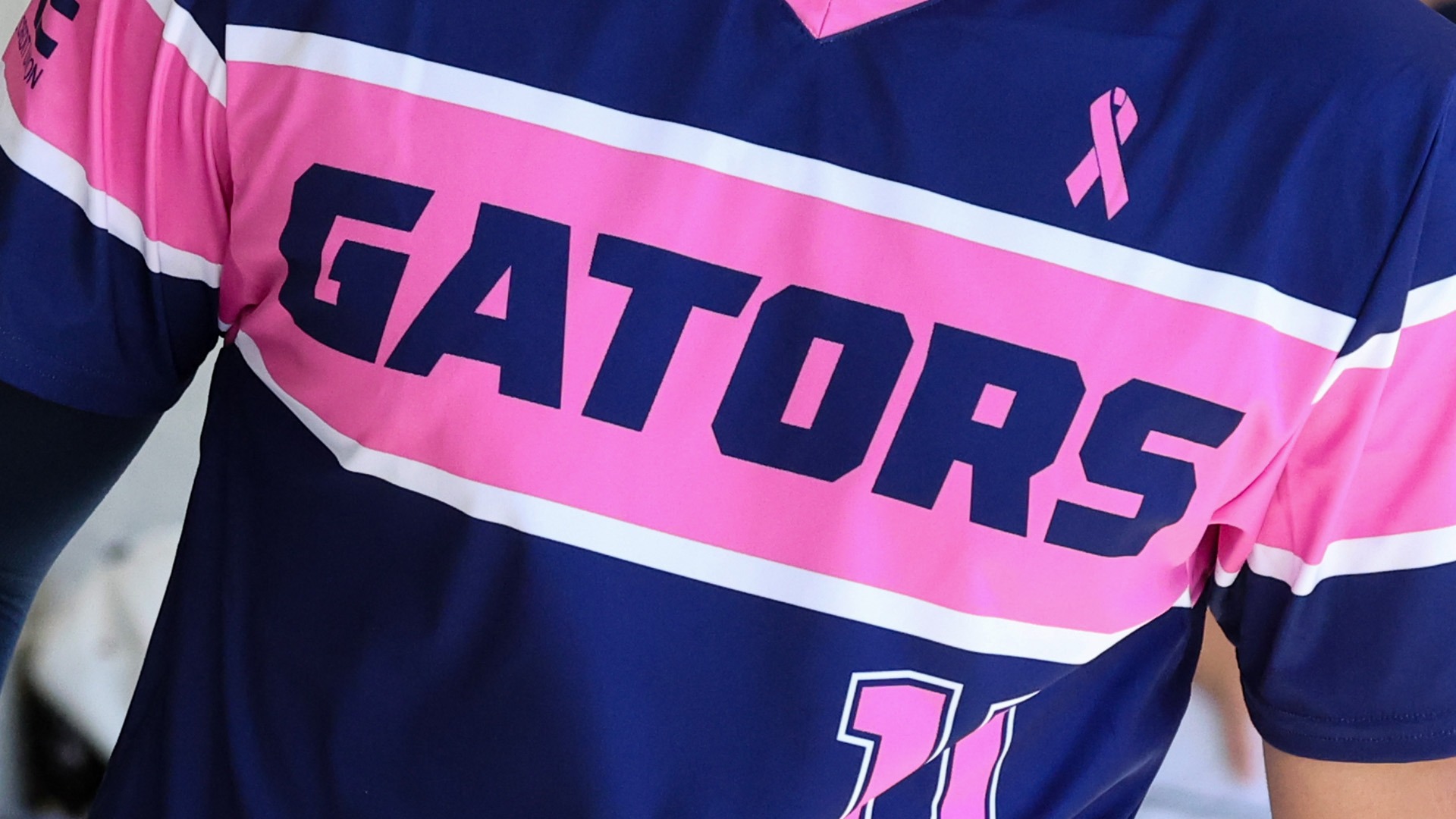 Baseball Grand Slam for Mammograms pink jersey