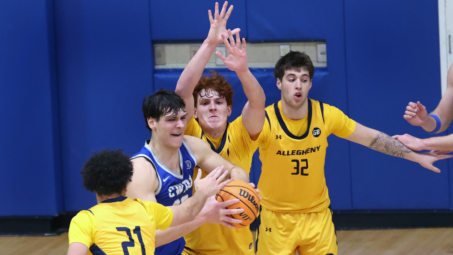 Allegheny men's basketball vs. Case Western Reserve University, Dec. 13, 2025. Photo by Ed Mailliard.