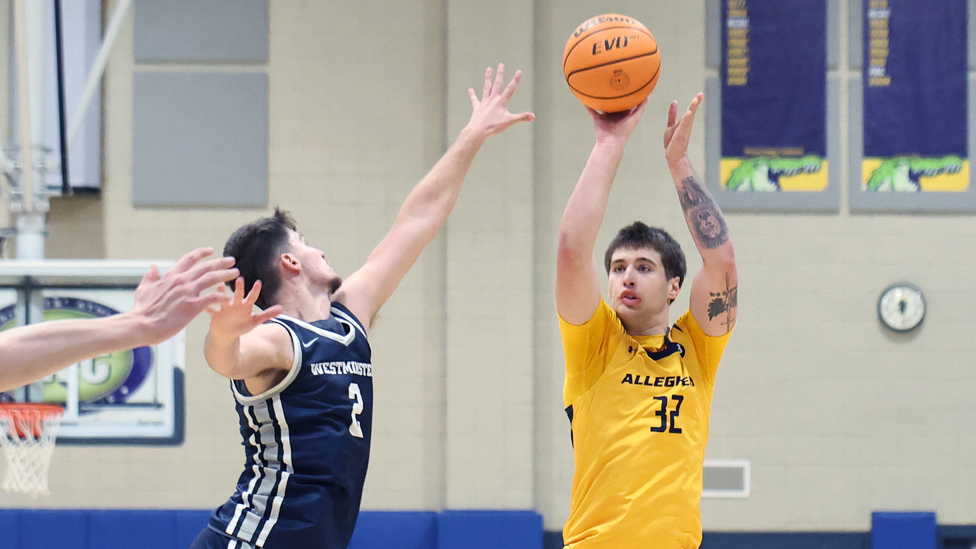 Allegheny College basketball vs. Westminster, Dec. 3, 2025. Photo by Ed Mailliard.