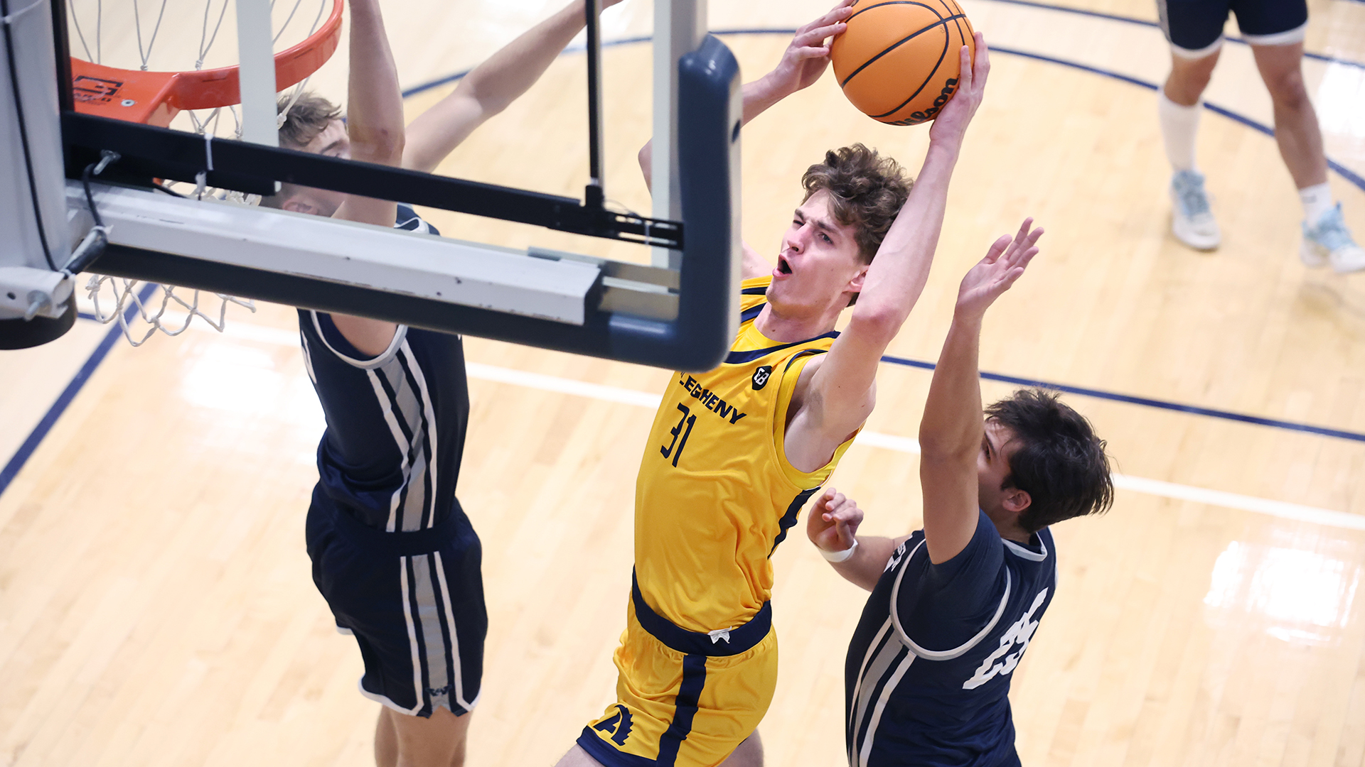Allegheny College basketball vs. Westminster, Dec. 3, 2025. Photo by Ed Mailliard.