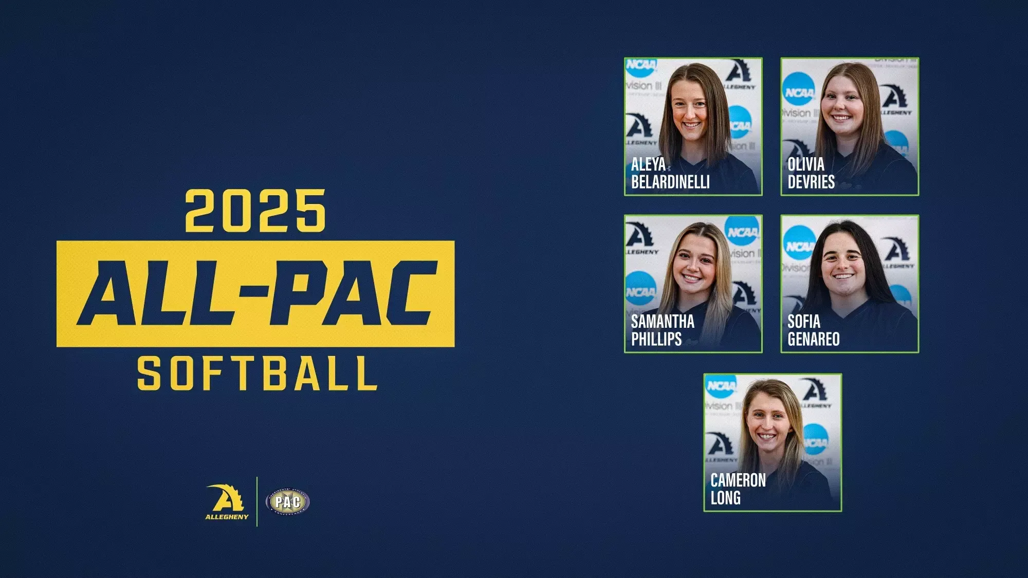 2025 All-PAC softball team