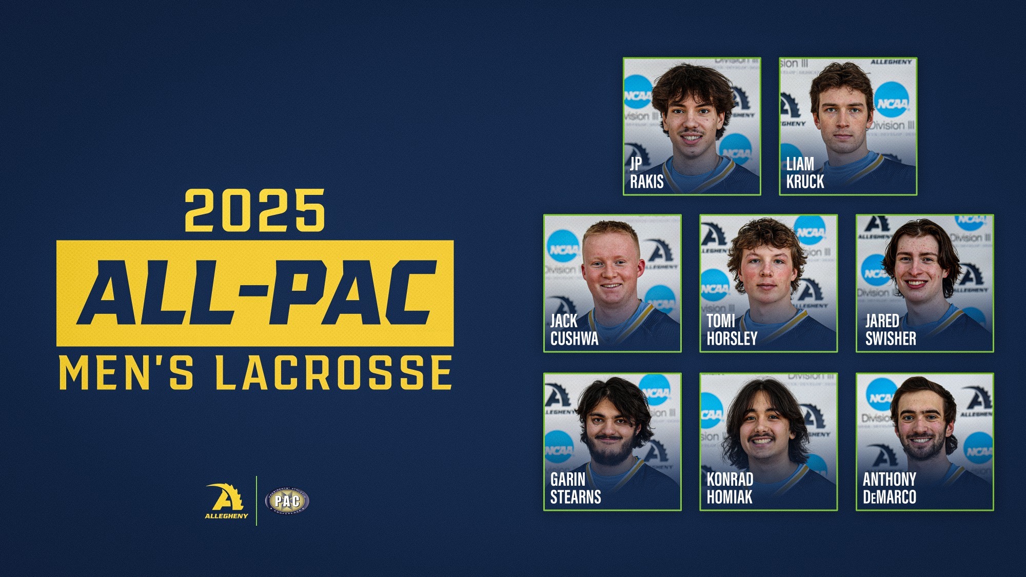 2025 All-PAC Men's Lacrosse