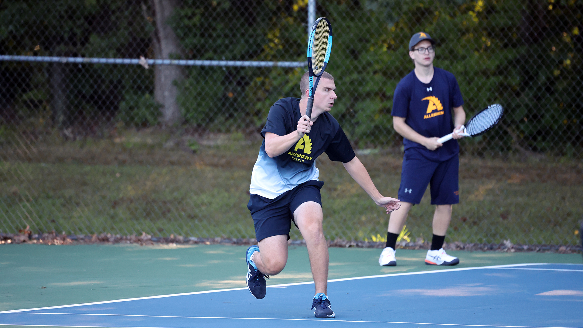 Allegheny College Invitational tennis action, Aug. 30, 2025. Photo by Ed Mailliard.