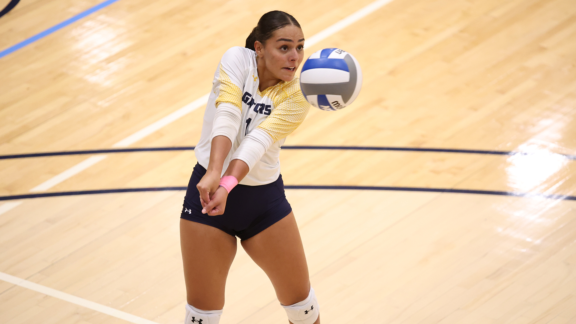 Allegheny College volleyball vs. Mount Union, Sept. 12, 2025. Photo by Ed Mailliard.