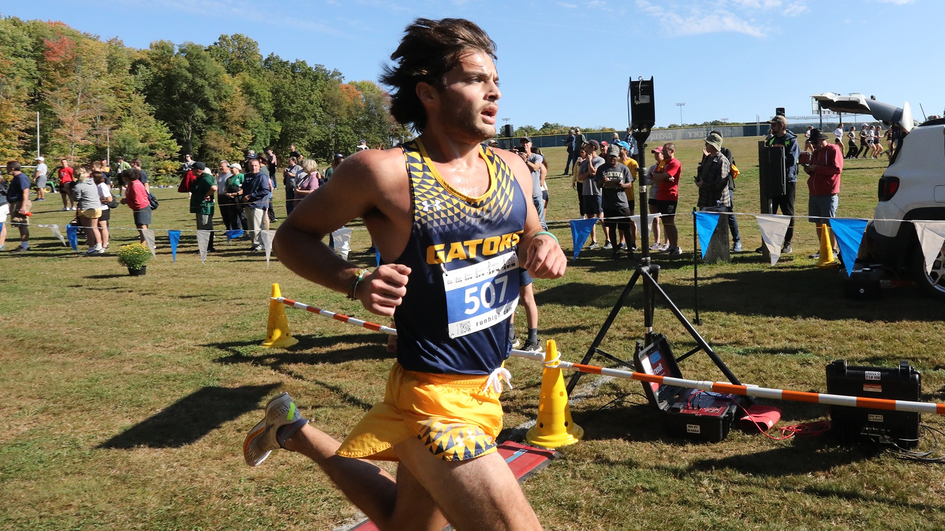 Allegheny College hosts the 2025 Allegheny Classic meet and Tribute to Coach Ben Mourer - action, awards, reception, Sept. 20, 2025. Photo by Ed Mailliard.