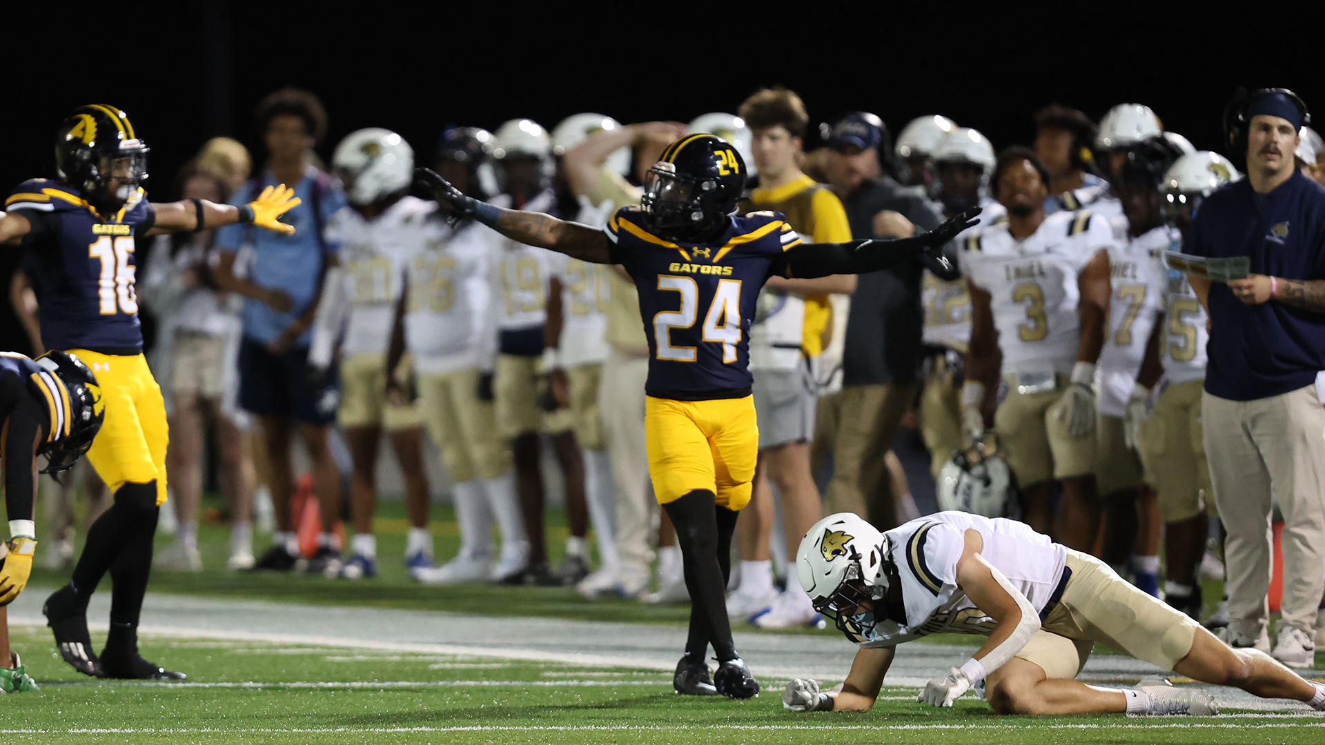 Allegheny College football vs. Thiel, Sept. 20, 2025. Photo by Ed Mailliard.