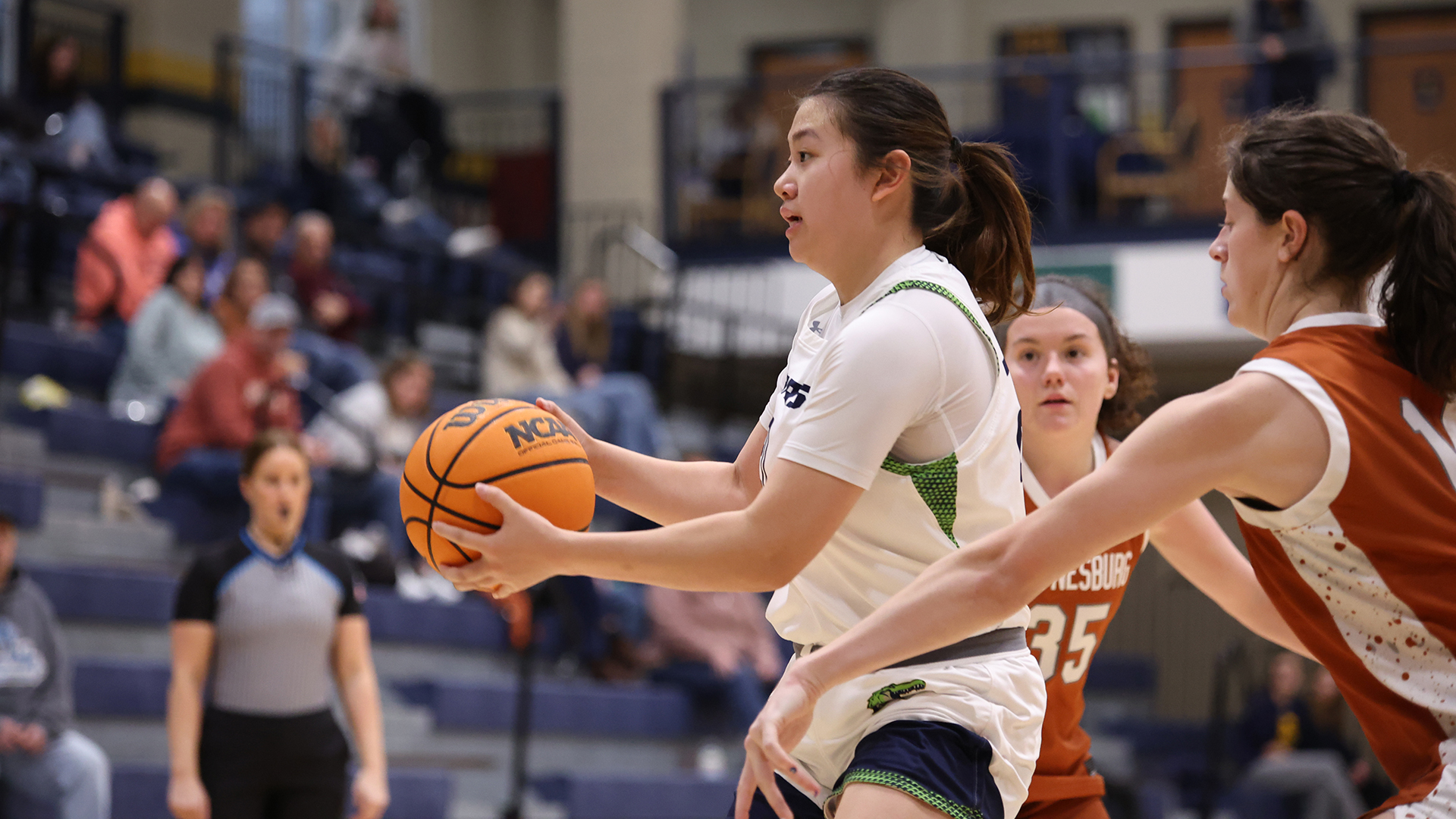 Allegheny College women’s basketball vs. Waynesburg, Jan. 10, 2026. Photo by Ed Maailliard.