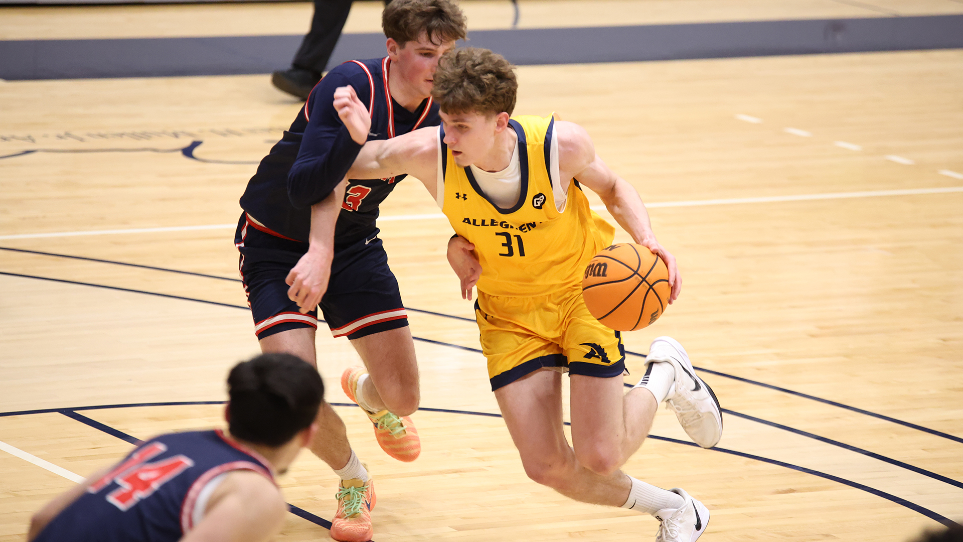 Allegheny College men’s basketball vs. Hiram, Jan. 21, 2026. Photo by Ed Mailliard.