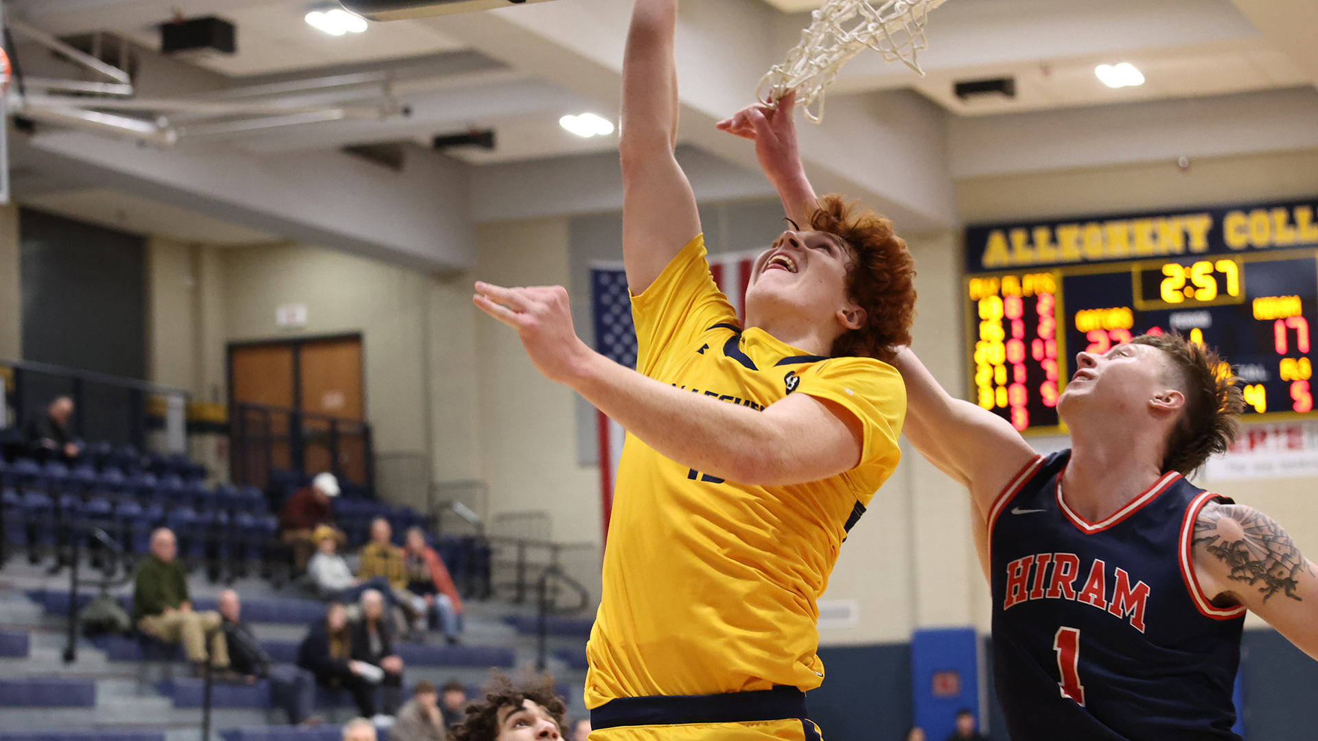 Allegheny College men’s basketball vs. Hiram, Jan. 21, 2026. Photo by Ed Mailliard.
