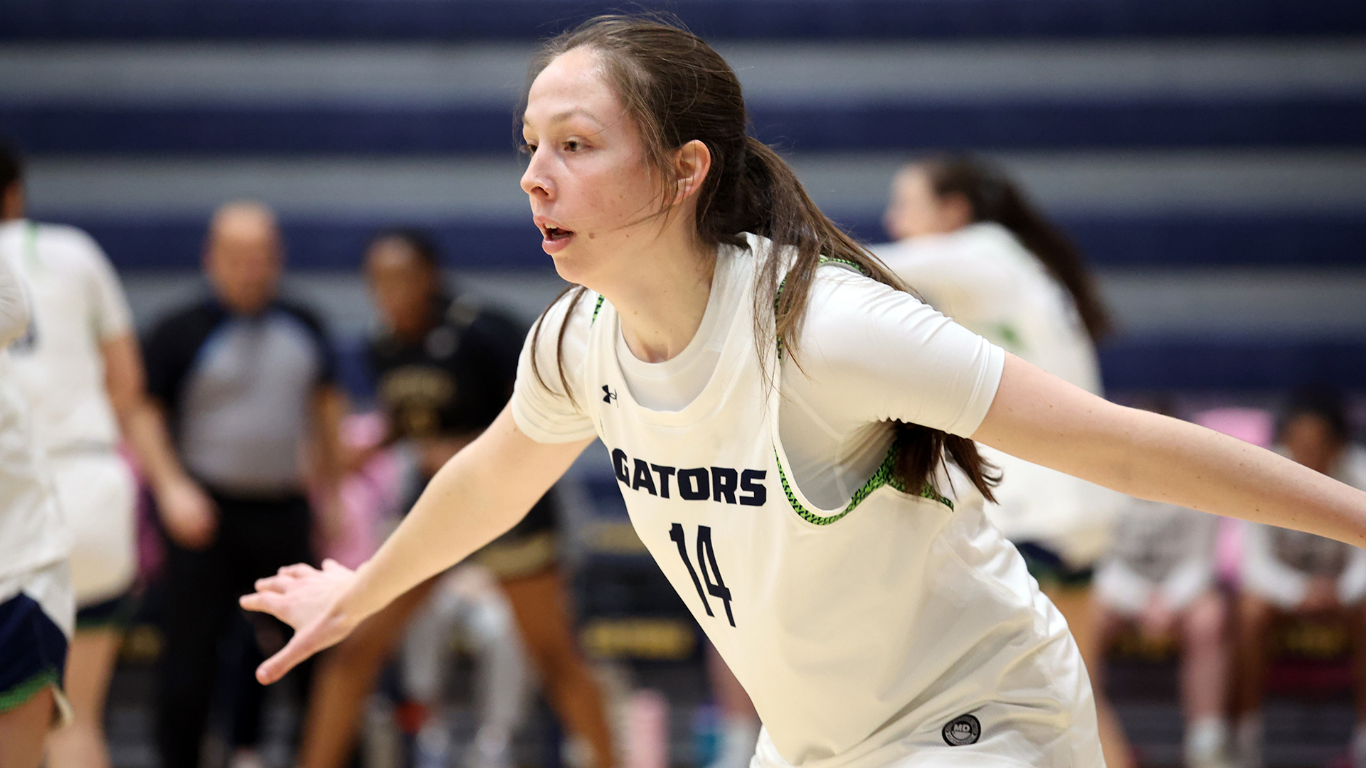Allegheny College women’s basketball vs. Geneva College on Faculty Appreciation Night, Jan. 28, 2026. Photo by Ed Mailliard.