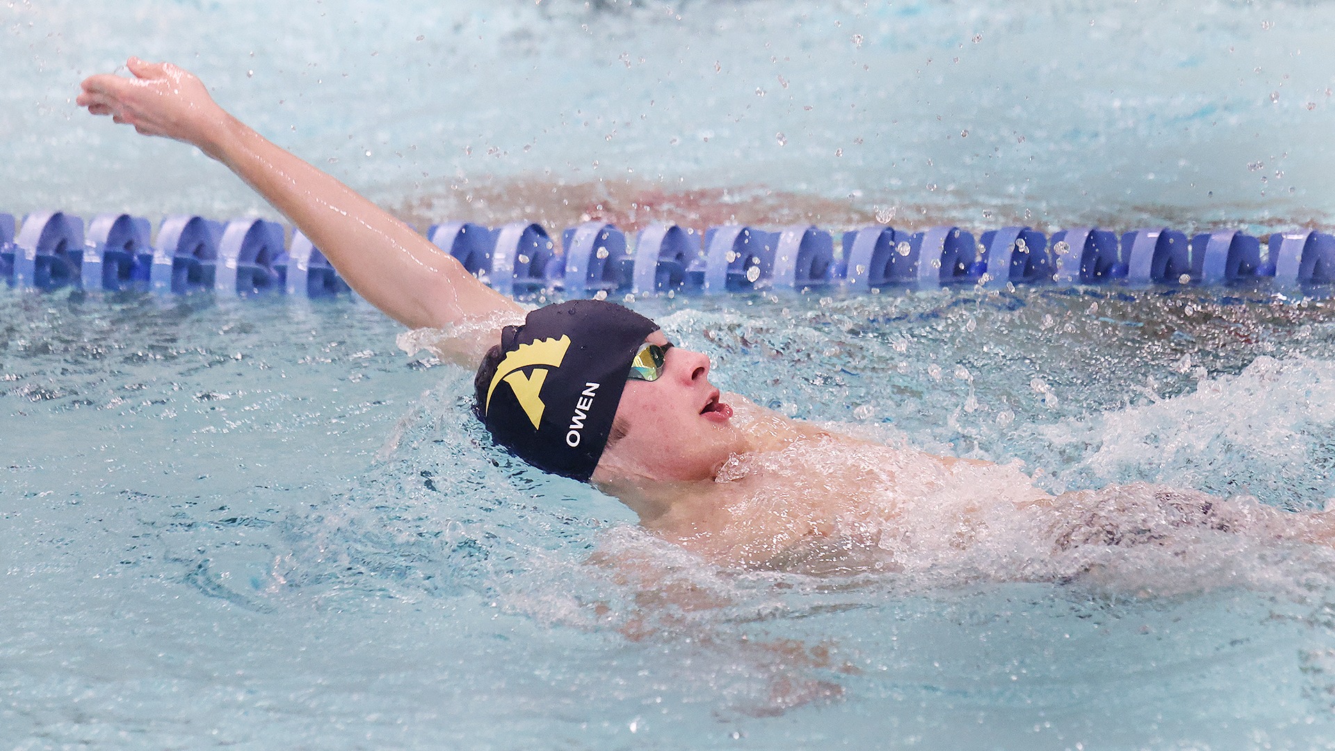 Ryan Owen vs. PennWest Edinboro, Jan. 30, 2026. Photo by Ed Mailliard.