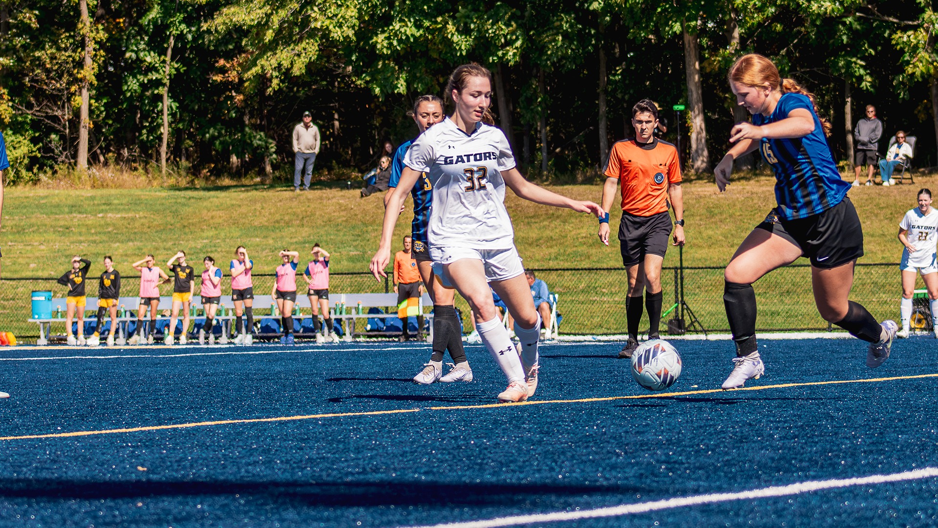 Serena Carnahan in action against Pitt Greensburg