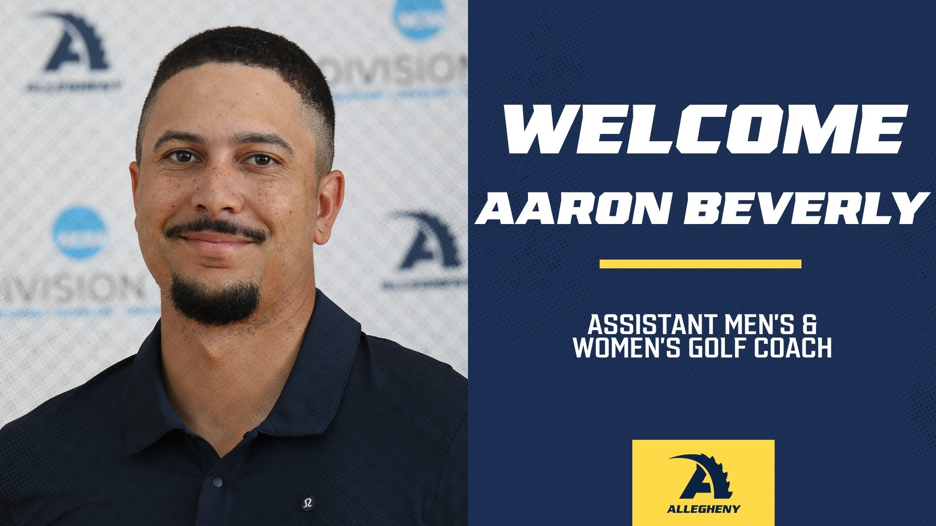 Aaron Beverly, assistant mens and women's golf coach. 