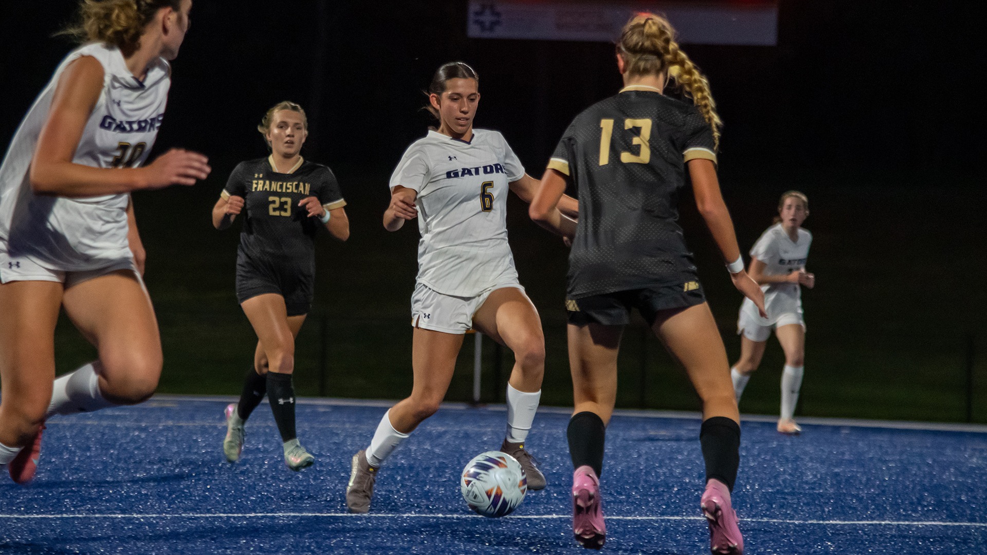 Emma Tikey in action against Franciscan