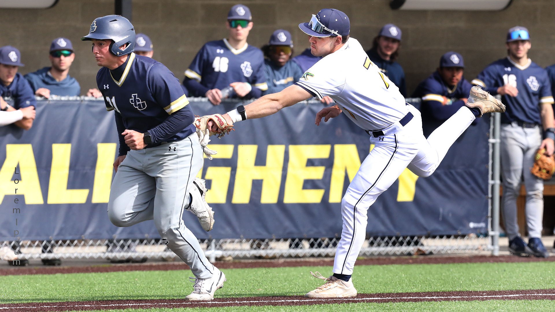 Allegheny College baseball vs. John Carroll, March 15, 2026. Photo by Ed Mailliard.