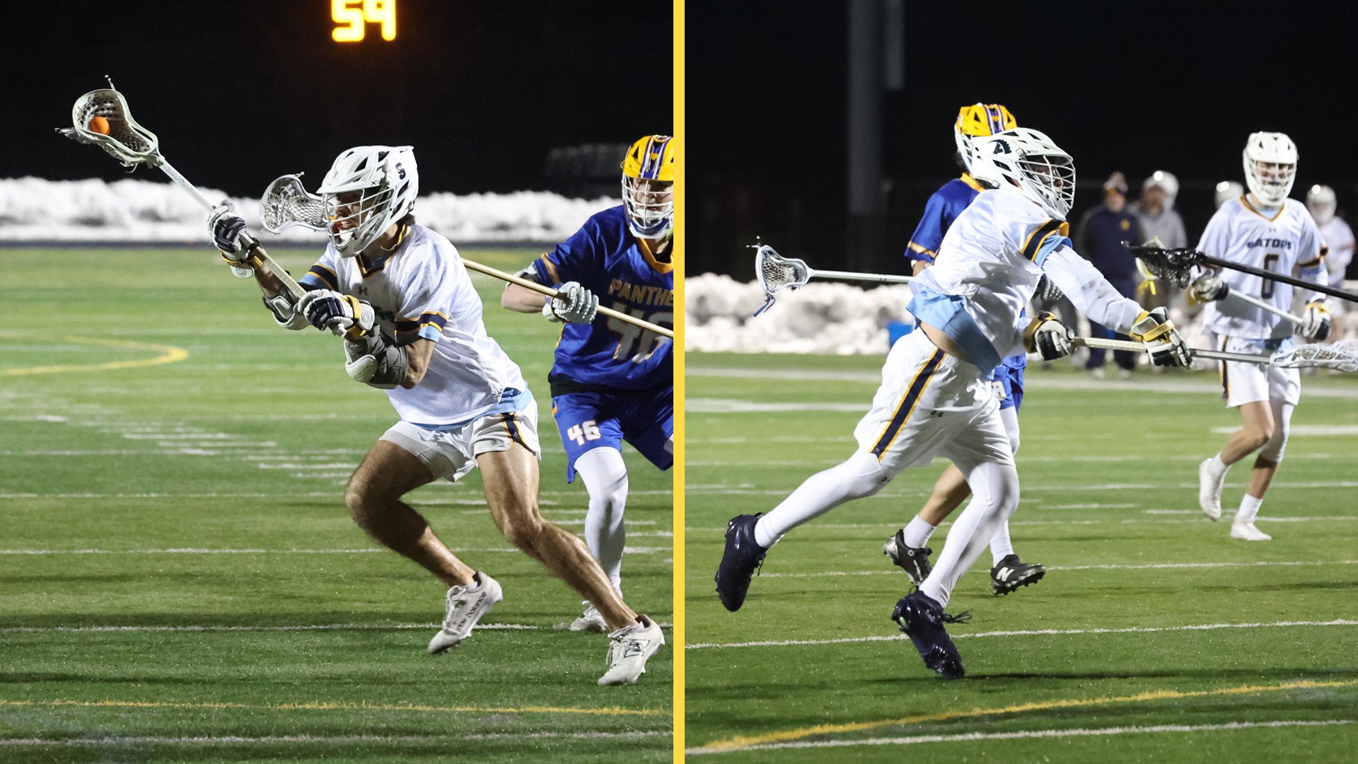 JP Rakis (L) and Jack Pearl (R) from Allegheny College men's lacrosse.