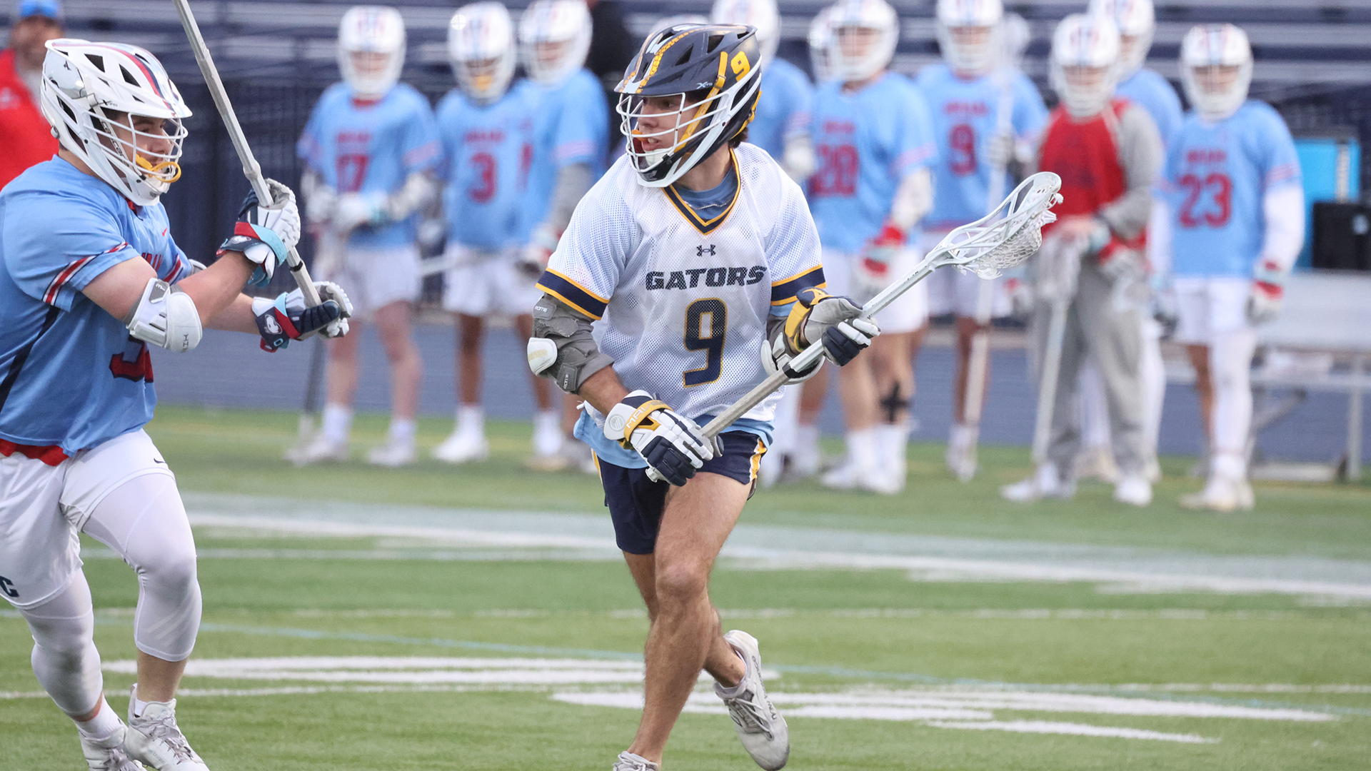 Allegheny College men’s lacrosse vs. Hiram, March 25, 2026. Photo by Ed Mailliard.