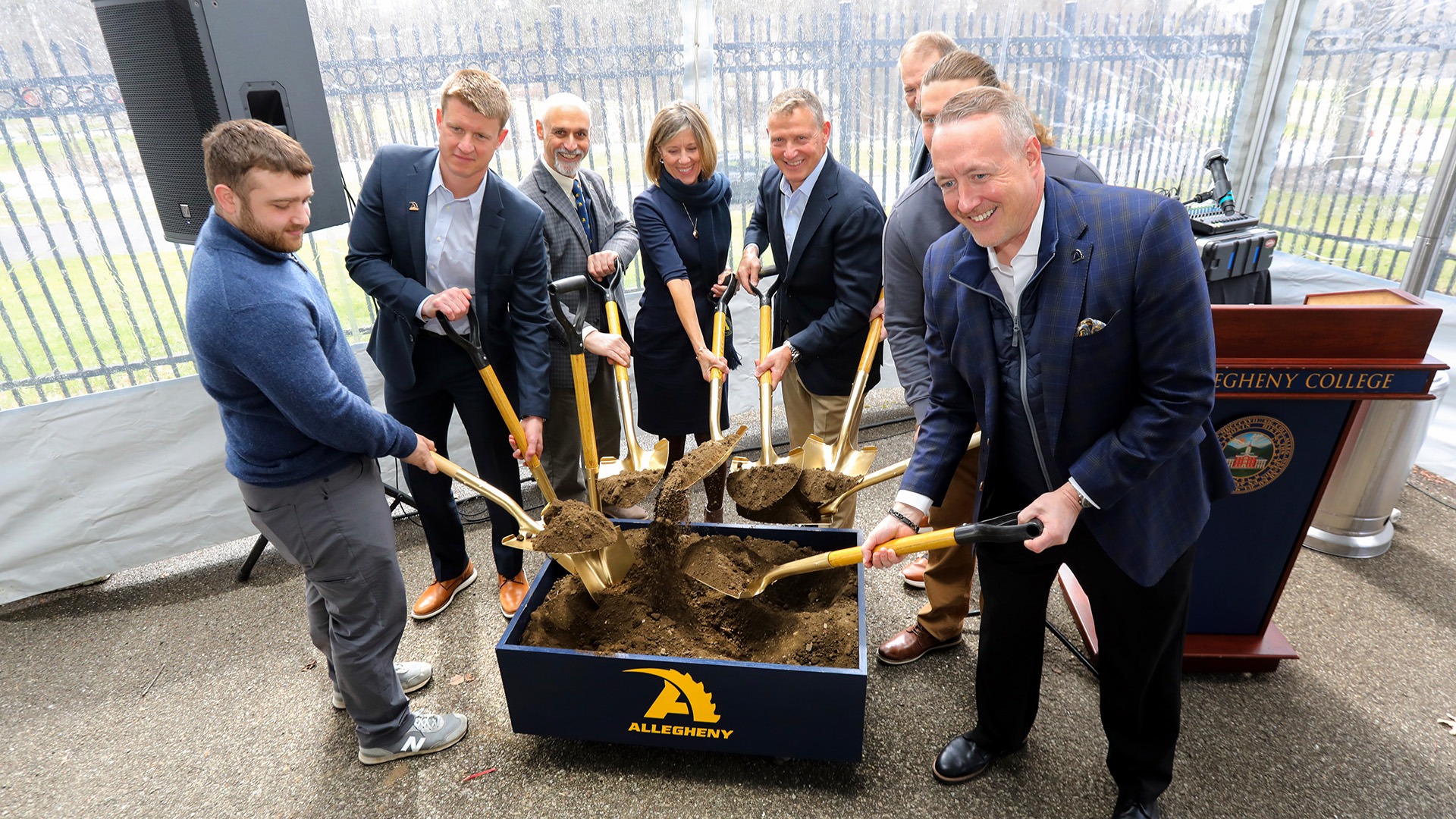 Baird Center For Football Operations groundbreaking, March 30, 2026. Photo by Ed Mailliard.